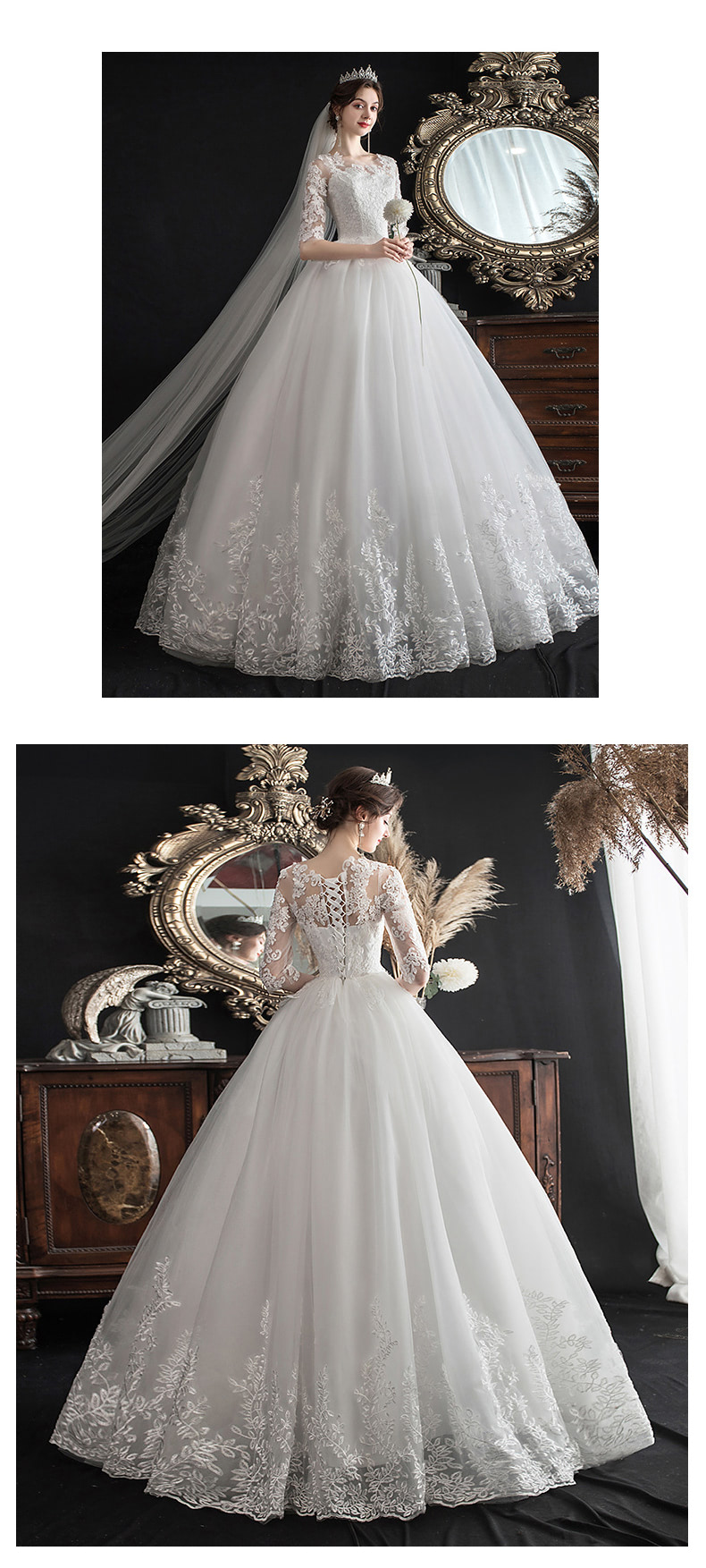 Fairy-Off-Shoulder-Half-Sleeve-Lace-White-Wedding-Dress-Plus-Size15.jpg