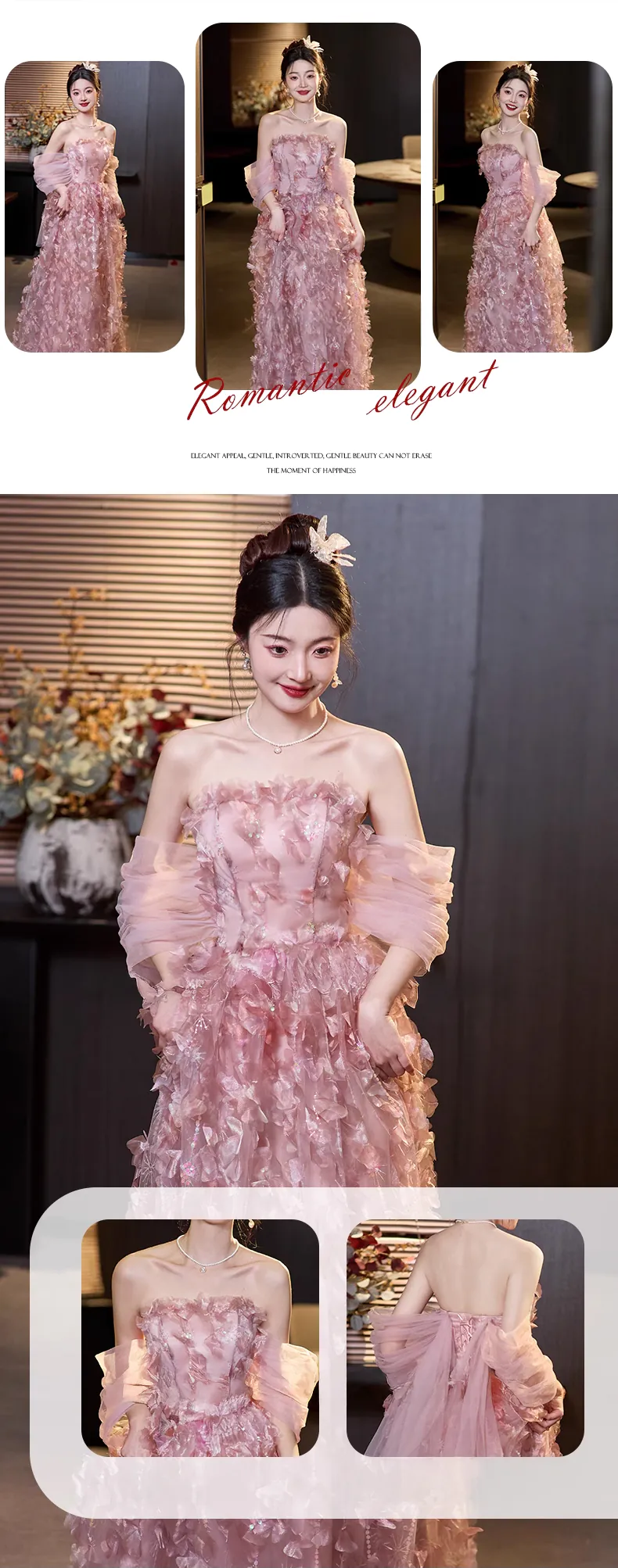 Fairy-Pink-Princess-Off-the-Shoulder-Petals-Tulle-Prom-Party-Formal-Dress08
