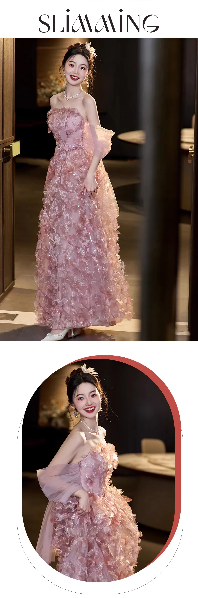 Fairy-Pink-Princess-Off-the-Shoulder-Petals-Tulle-Prom-Party-Formal-Dress09