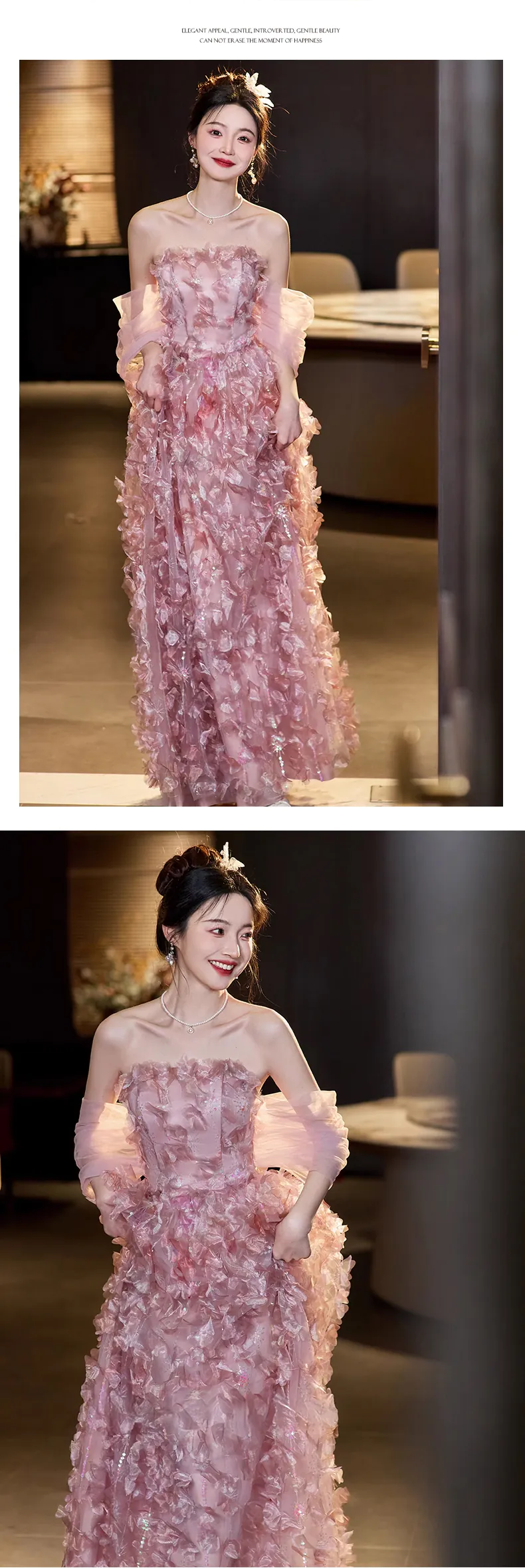 Fairy-Pink-Princess-Off-the-Shoulder-Petals-Tulle-Prom-Party-Formal-Dress12