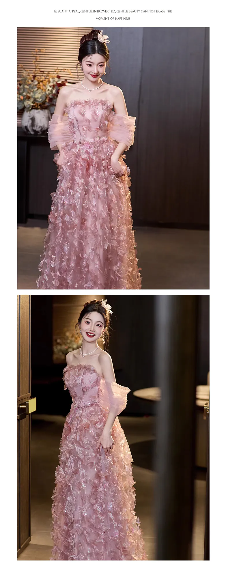 Fairy-Pink-Princess-Off-the-Shoulder-Petals-Tulle-Prom-Party-Formal-Dress13