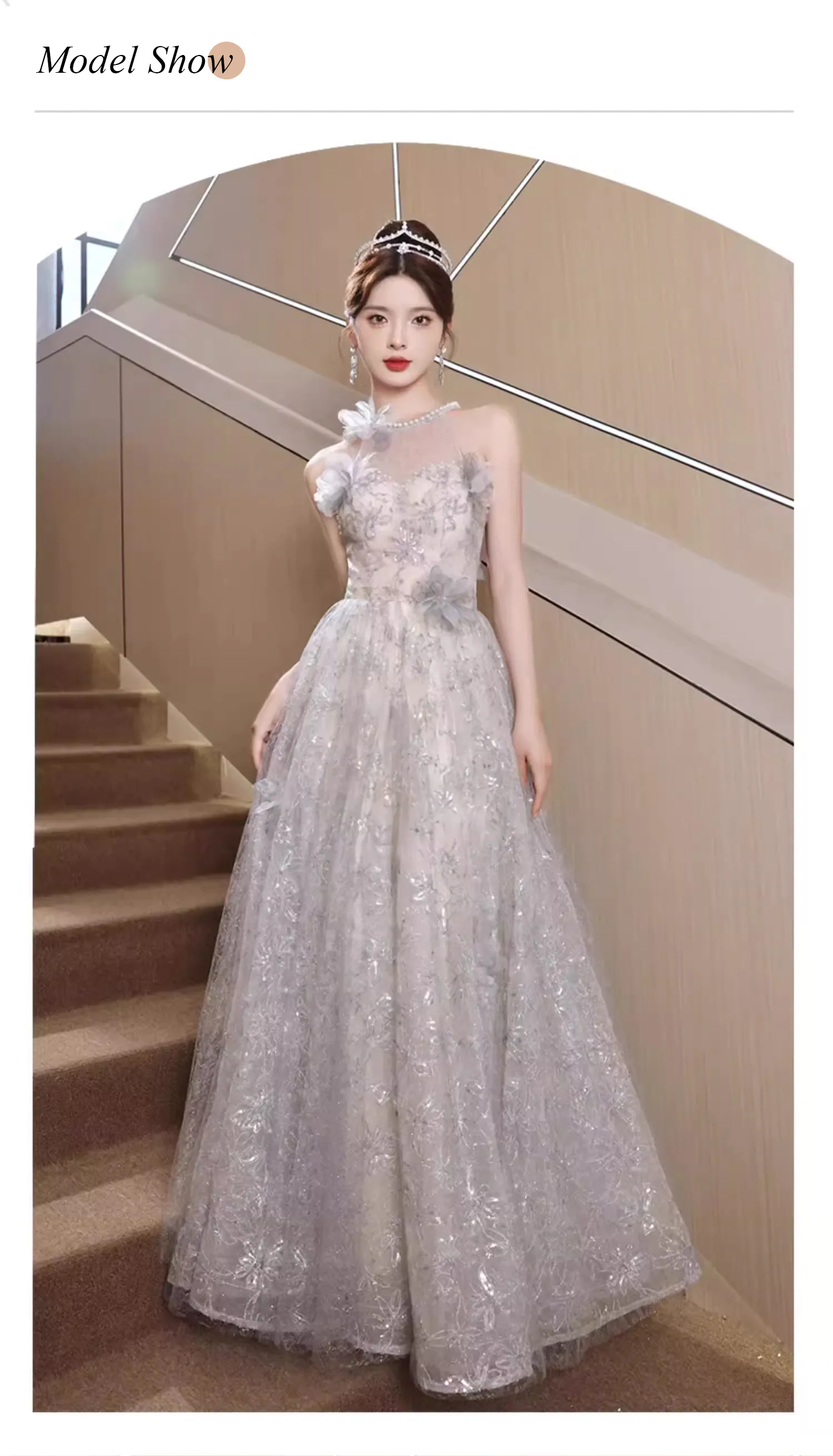 Ladies-Modest-Grey-Halter-Neck-Floral-Chiffon-Evening-Long-Dress10