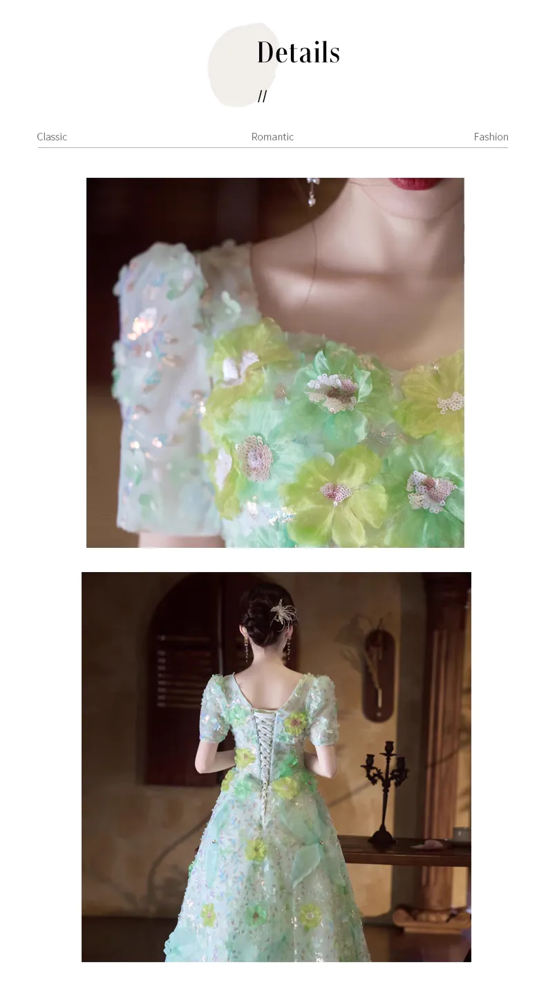 Light-Teal-Green-Square-Neck-Short-Sleeve-Floral-Sequins-Ball-Gown09