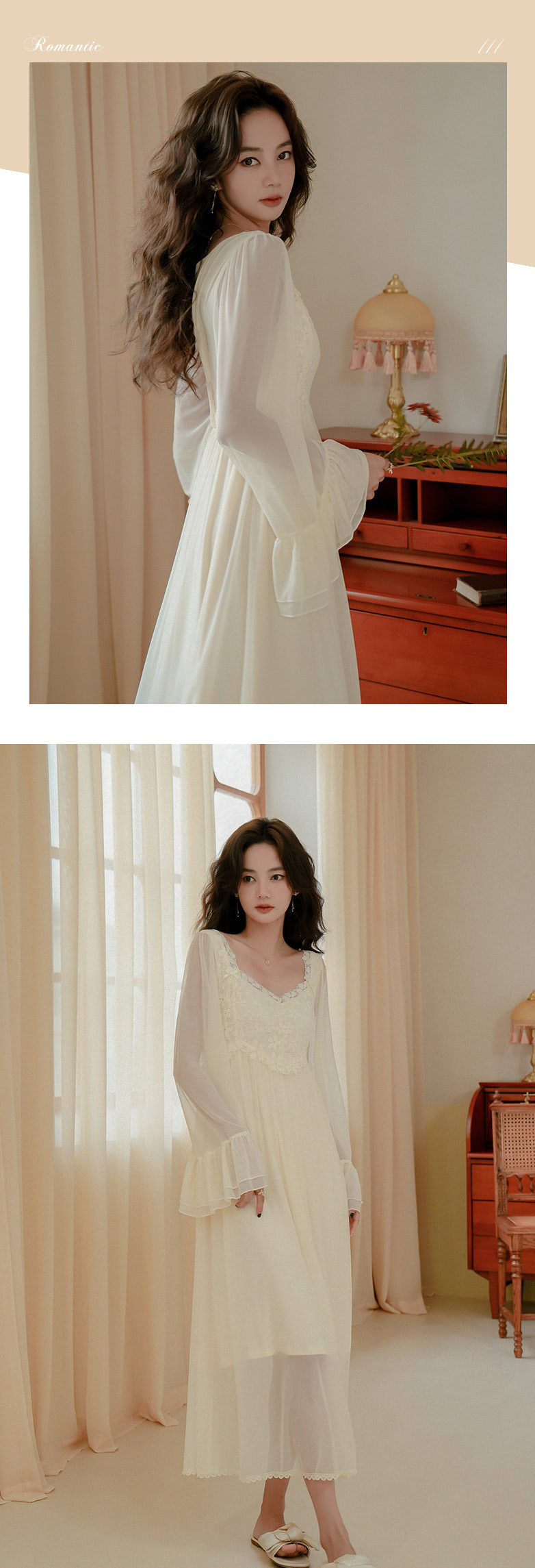 Princess-Style-Long-Tulle-Lace-Home-Casual-Dress-Pajama-Sleepwear12