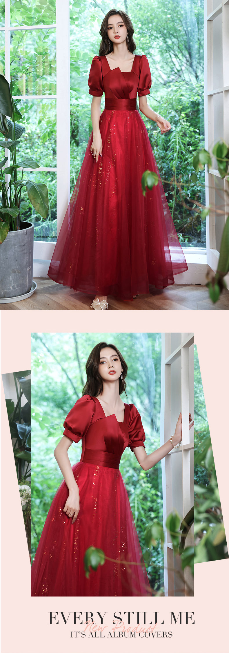 Square-Neck-Short-Puff-Sleeve-Burgundy-Tulle-Prom-Party-Dress15.jpg