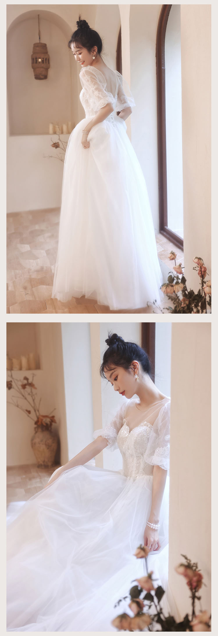 Sweet-White-Tulle-Puff-Sleeve-Lace-Trim-Prom-Party-Long-Dress11.jpg