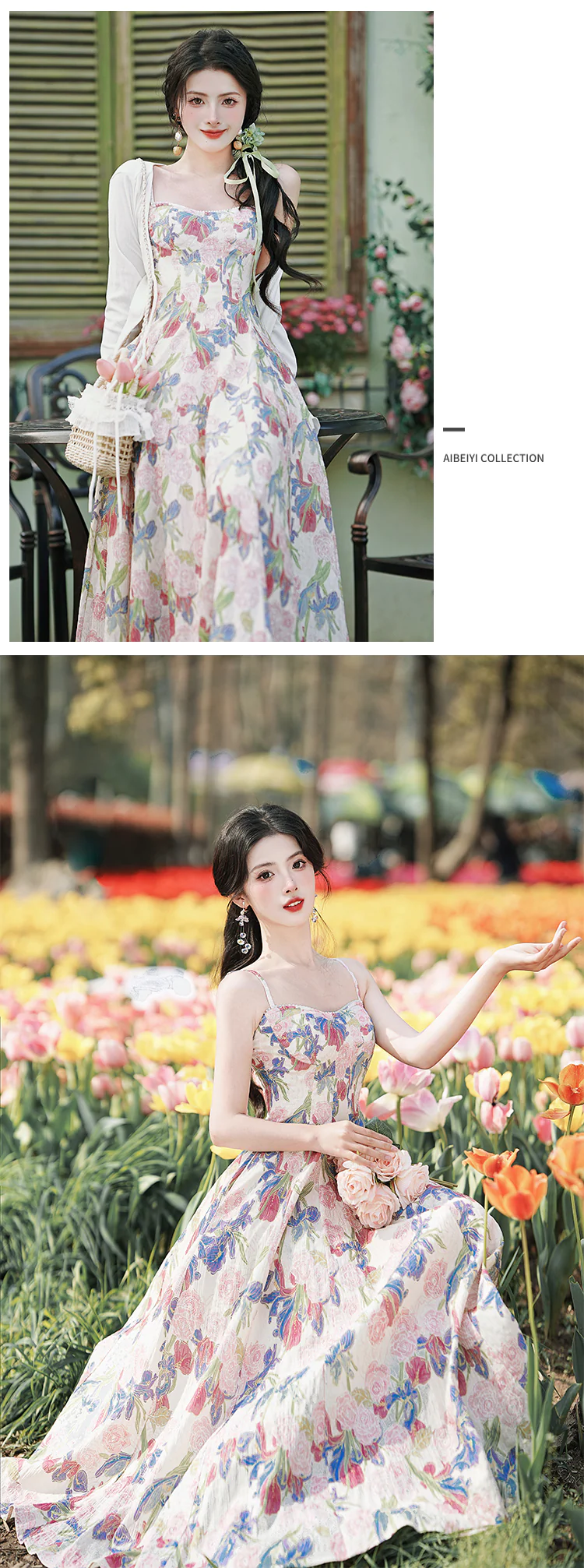Vintage-Floral-Slip-Sundress-with-Cardigan-Set-Summer-Casual-Outfit12