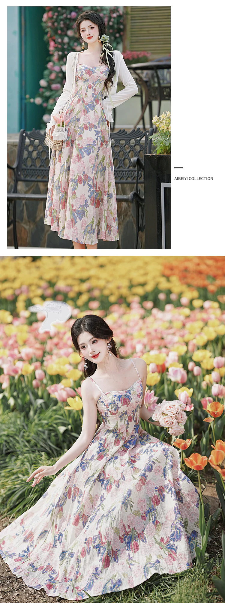 Vintage-Floral-Slip-Sundress-with-Cardigan-Set-Summer-Casual-Outfit18