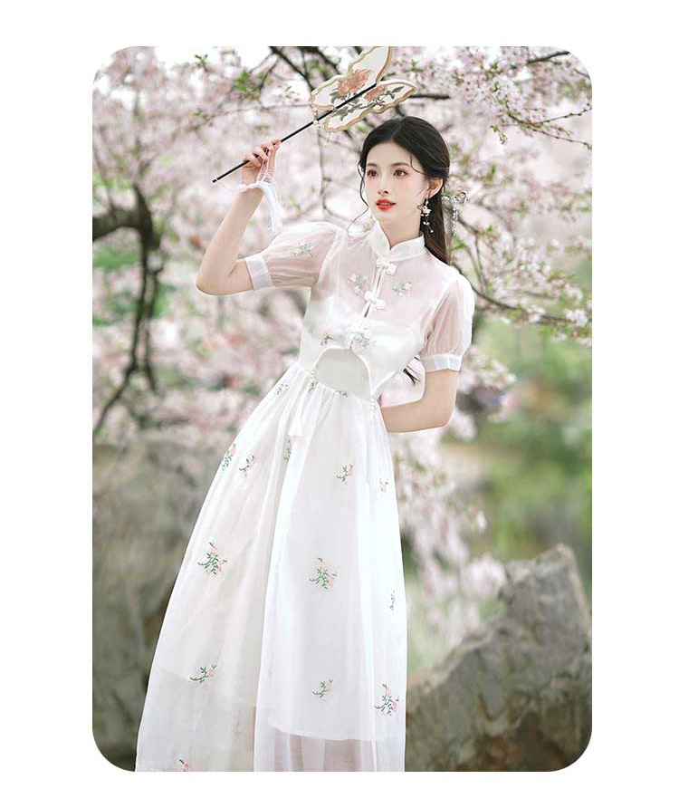 Women-Embroidery-Short-Sleeve-Casual-White-Summer-Maxi-Dress12