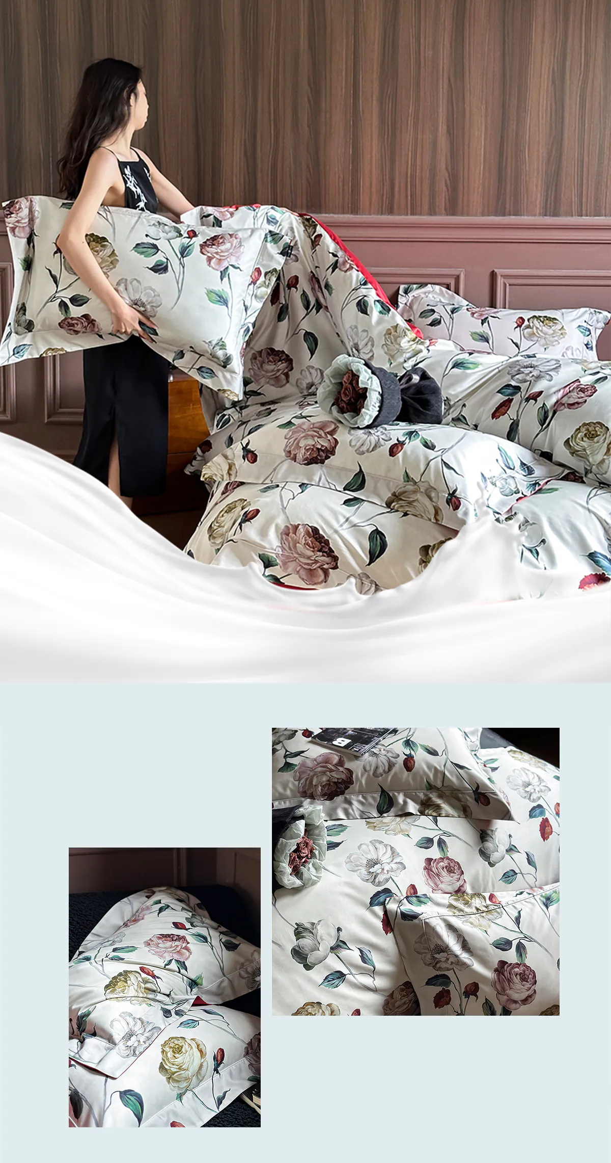 Aesthetic-100S-AB-Side-Floral-Print-Egyptian-Cotton-Bedding-Set23