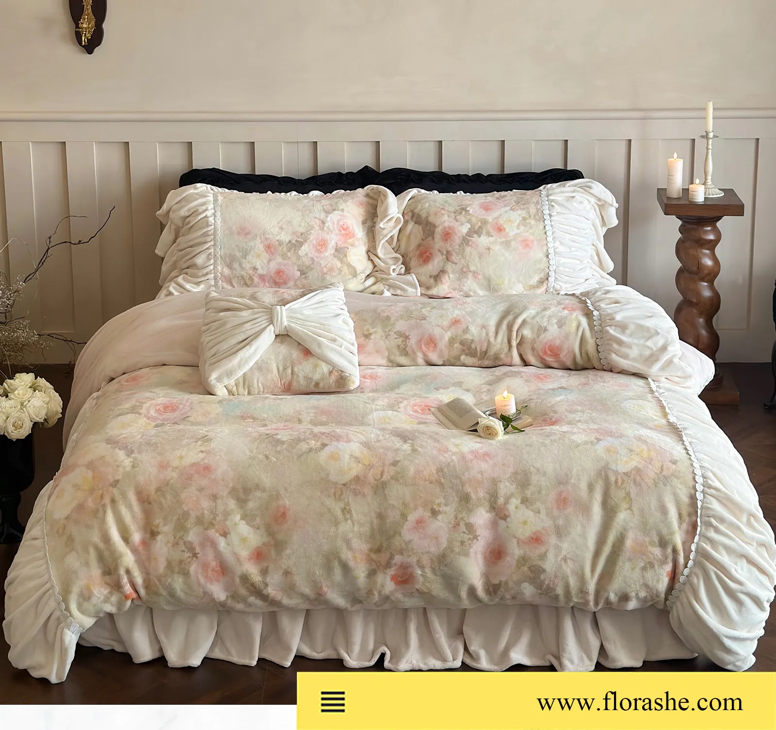 Aesthetic-High-Weight-Milk-Velvet-Floral-Printed-Fleece-Bedding-Set10