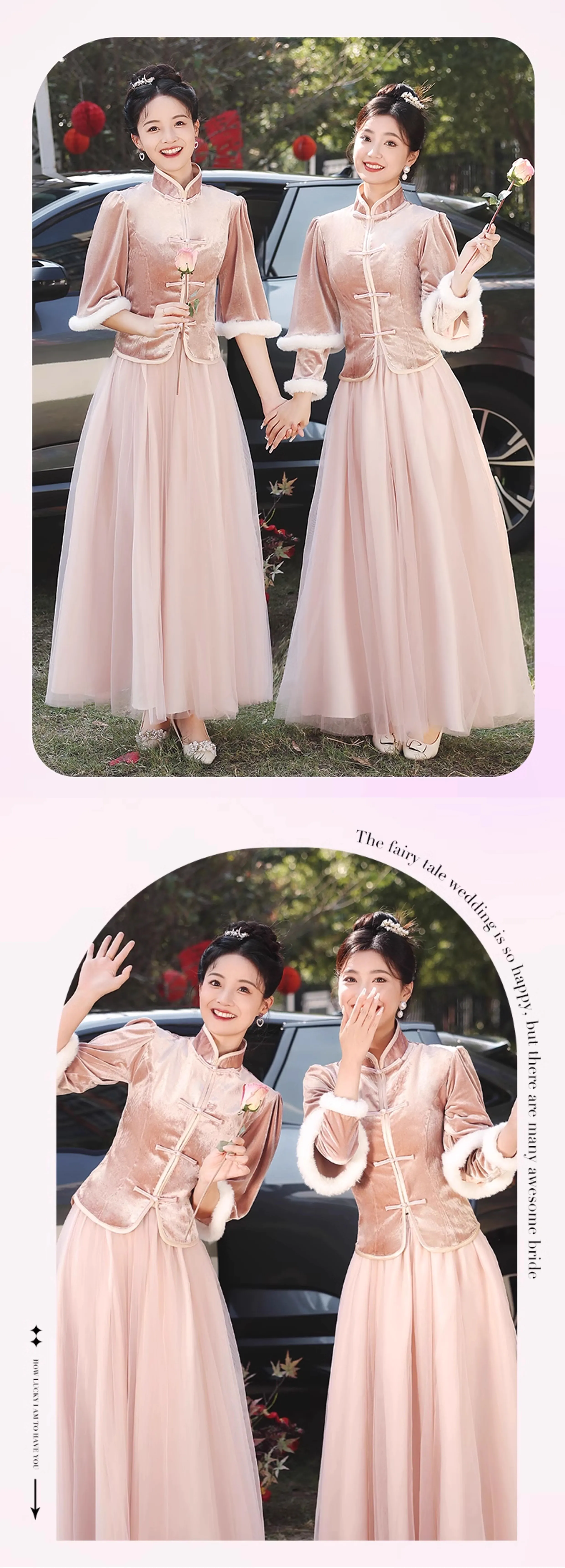 Charming-Thicken-Pink-Velvet-Long-Sleeve-Chinese-Style-Bridesmaid-Dress11