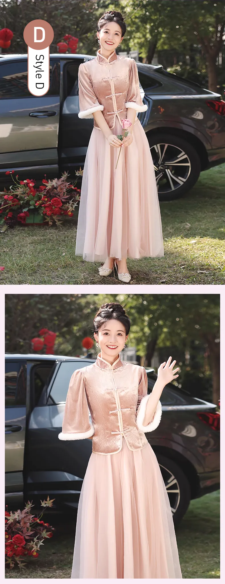 Charming-Thicken-Pink-Velvet-Long-Sleeve-Chinese-Style-Bridesmaid-Dress24