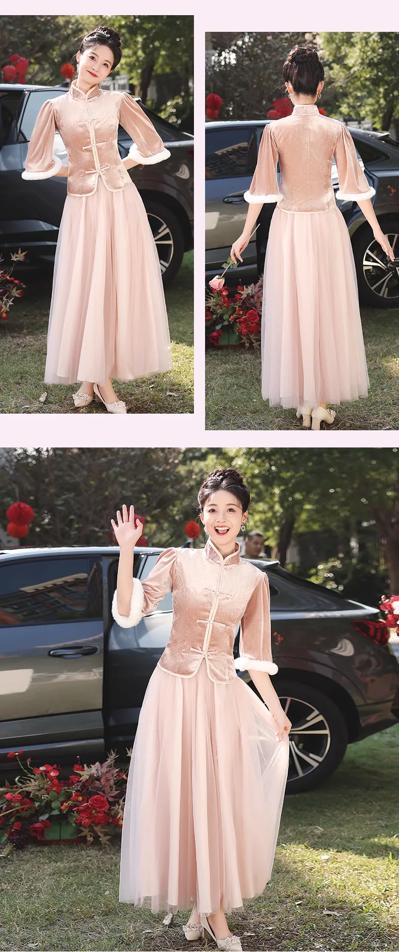 Charming-Thicken-Pink-Velvet-Long-Sleeve-Chinese-Style-Bridesmaid-Dress25