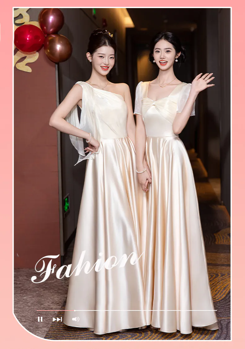 Modern-Champagne-Satin-Bridesmaid-Dress-City-Hall-Wedding-Guest-Gown07