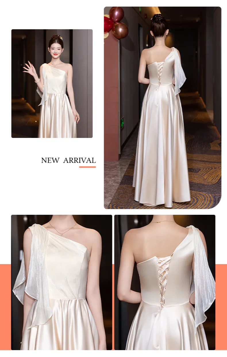 Modern-Champagne-Satin-Bridesmaid-Dress-City-Hall-Wedding-Guest-Gown13