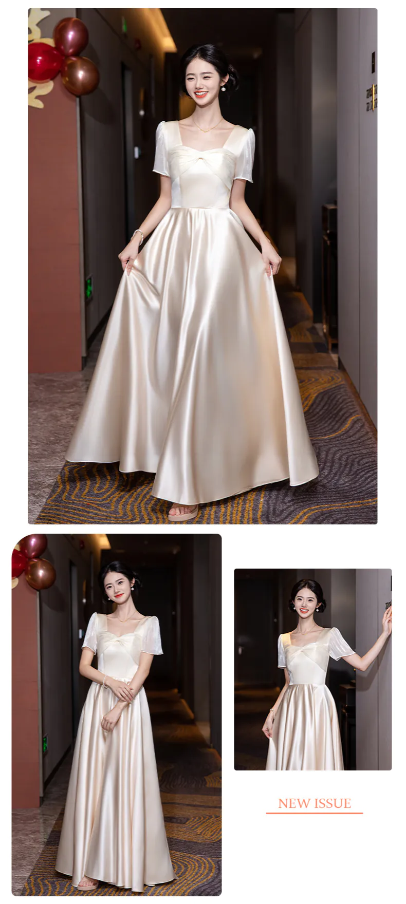 Modern-Champagne-Satin-Bridesmaid-Dress-City-Hall-Wedding-Guest-Gown18