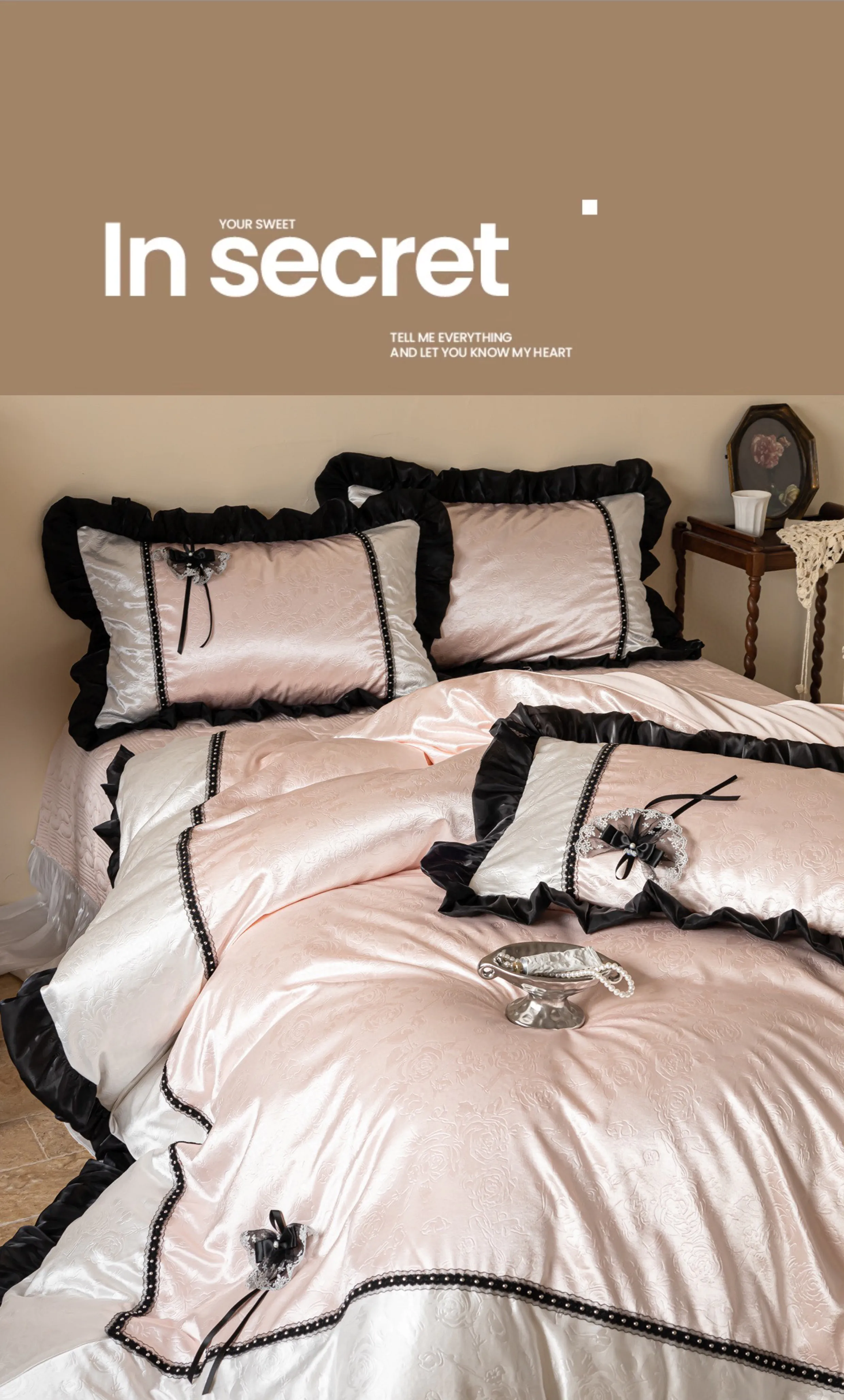Pink-Silky-Satin-Embossed-Jacquard-Rose-Floral-Tencel-Bedding-4-Piece-Set11