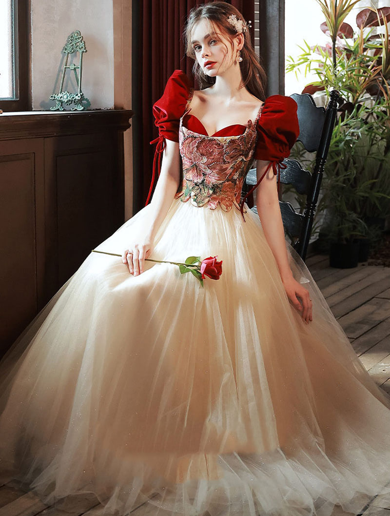 Romantic Vintage Style Charming Evening Formal Prom Long Dress02
