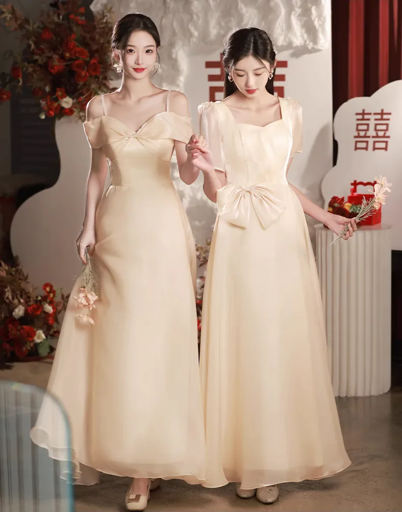 Simple-A-Line-Princess-Champagne-Bridesmaid-Dress-Evening-Gown25