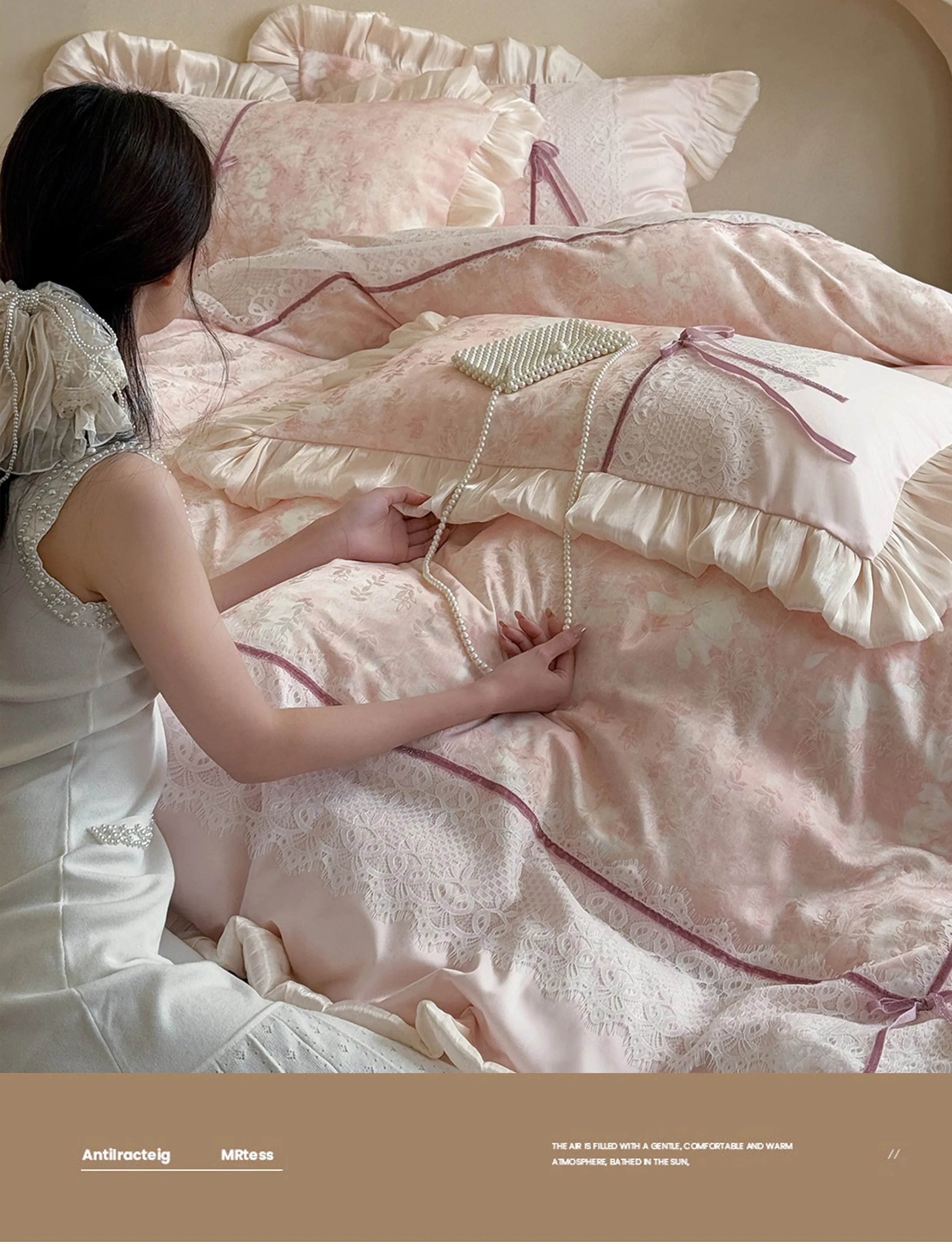 Soft-Princess-Ink-Wash-Floral-Ruffle-Lace-Edge-Duvet-Cover-4-Piece-Set10
