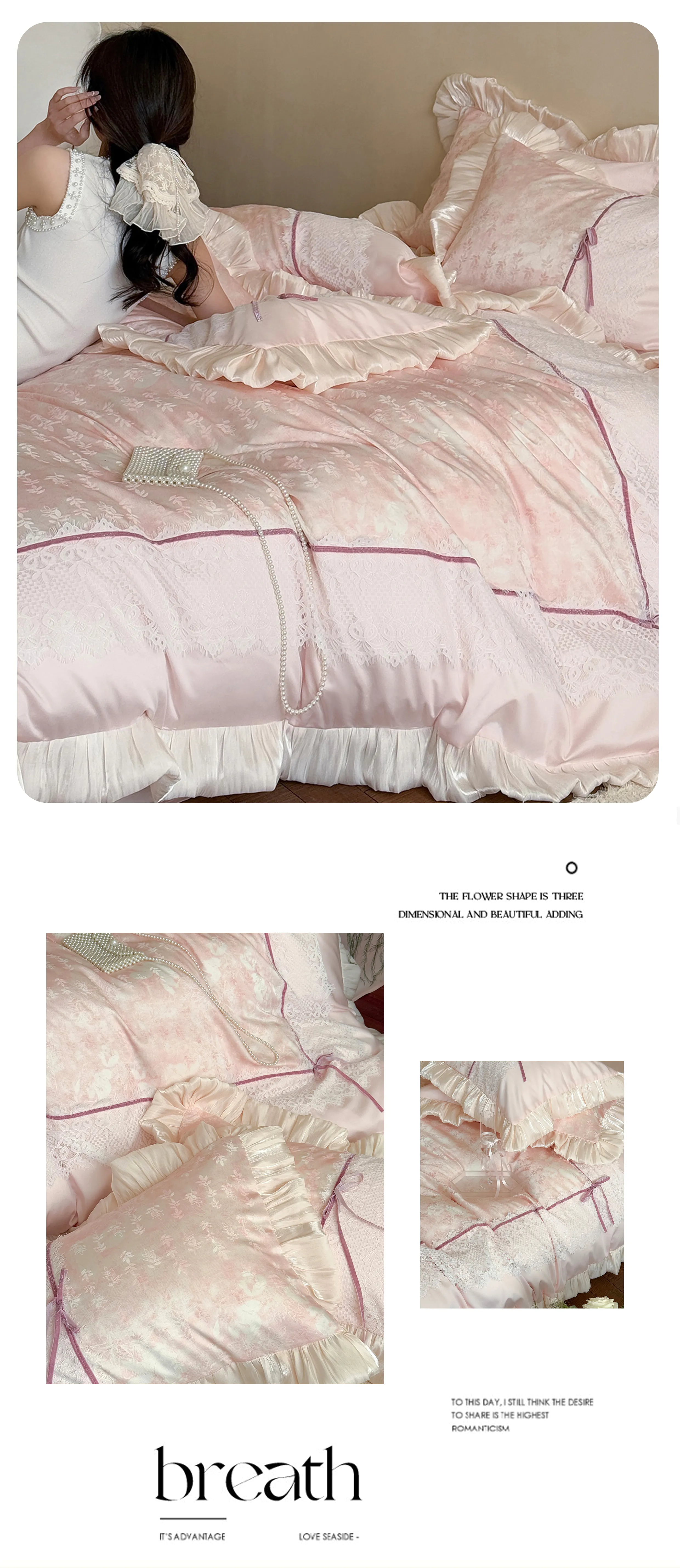 Soft-Princess-Ink-Wash-Floral-Ruffle-Lace-Edge-Duvet-Cover-4-Piece-Set12