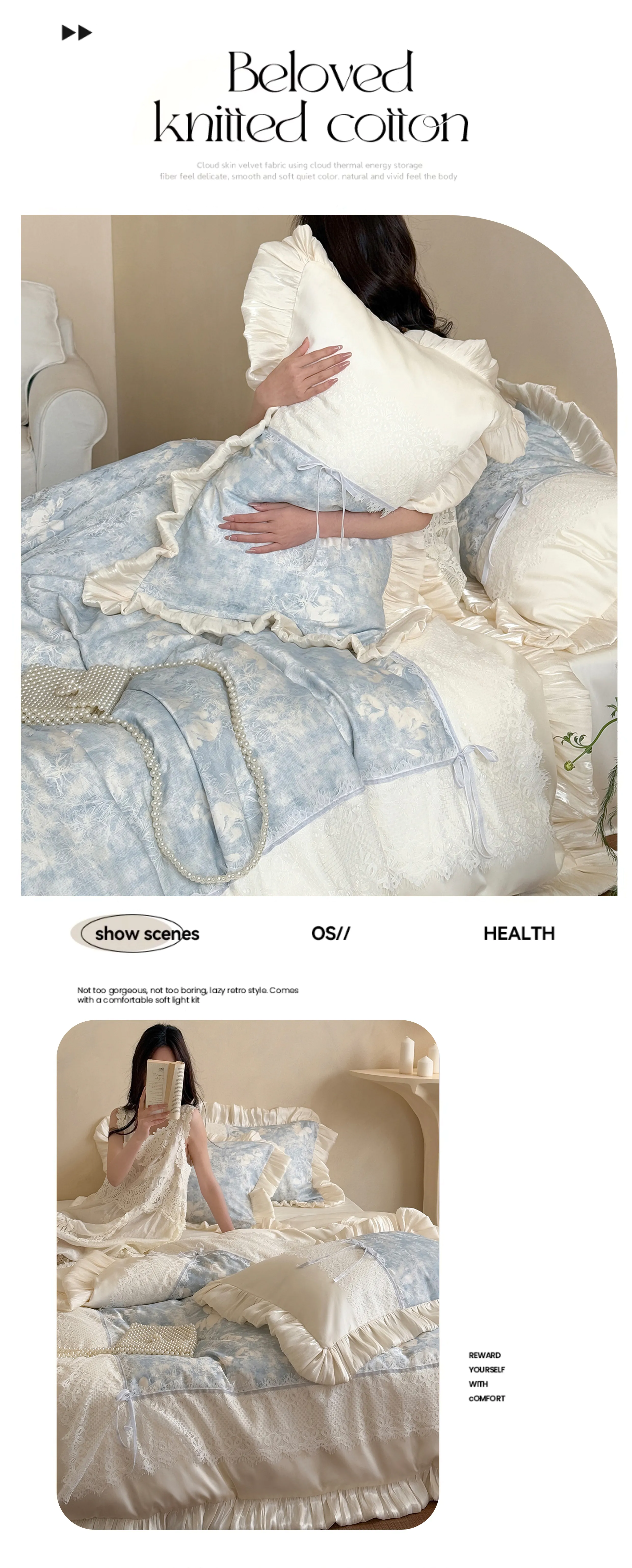 Soft-Princess-Ink-Wash-Floral-Ruffle-Lace-Edge-Duvet-Cover-4-Piece-Set14