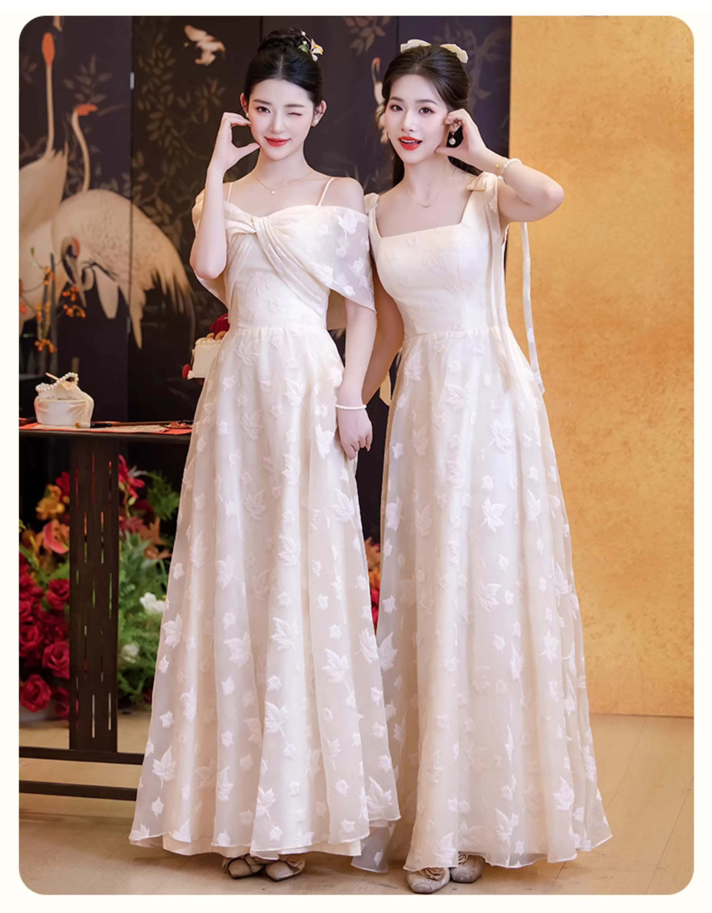 Sweet-A-Line-Princess-Style-Champagne-Bridesmaid-Dress-Evening-Gown13