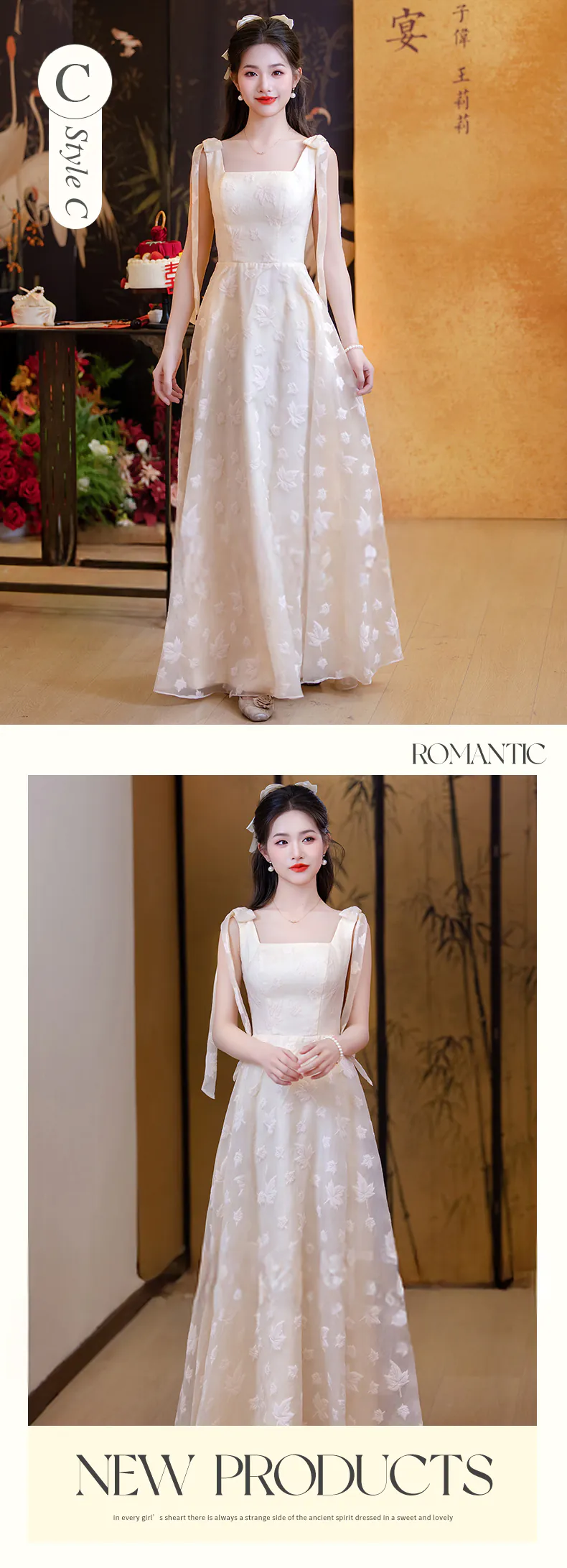 Sweet-A-Line-Princess-Style-Champagne-Bridesmaid-Dress-Evening-Gown23