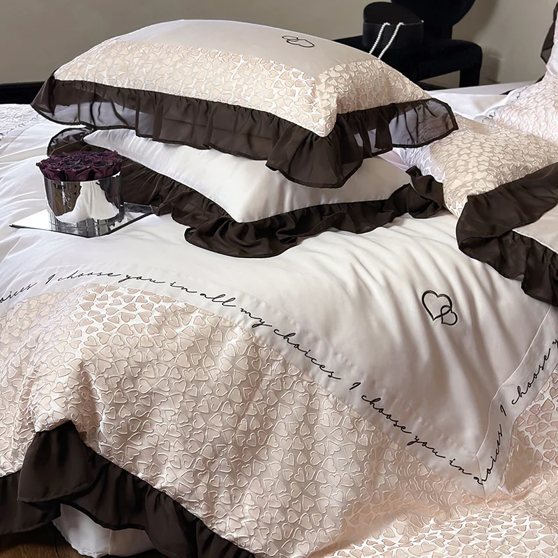 Sweet Double Strand Australian Cotton Quilt Cover Bedding 4 Pcs Set02
