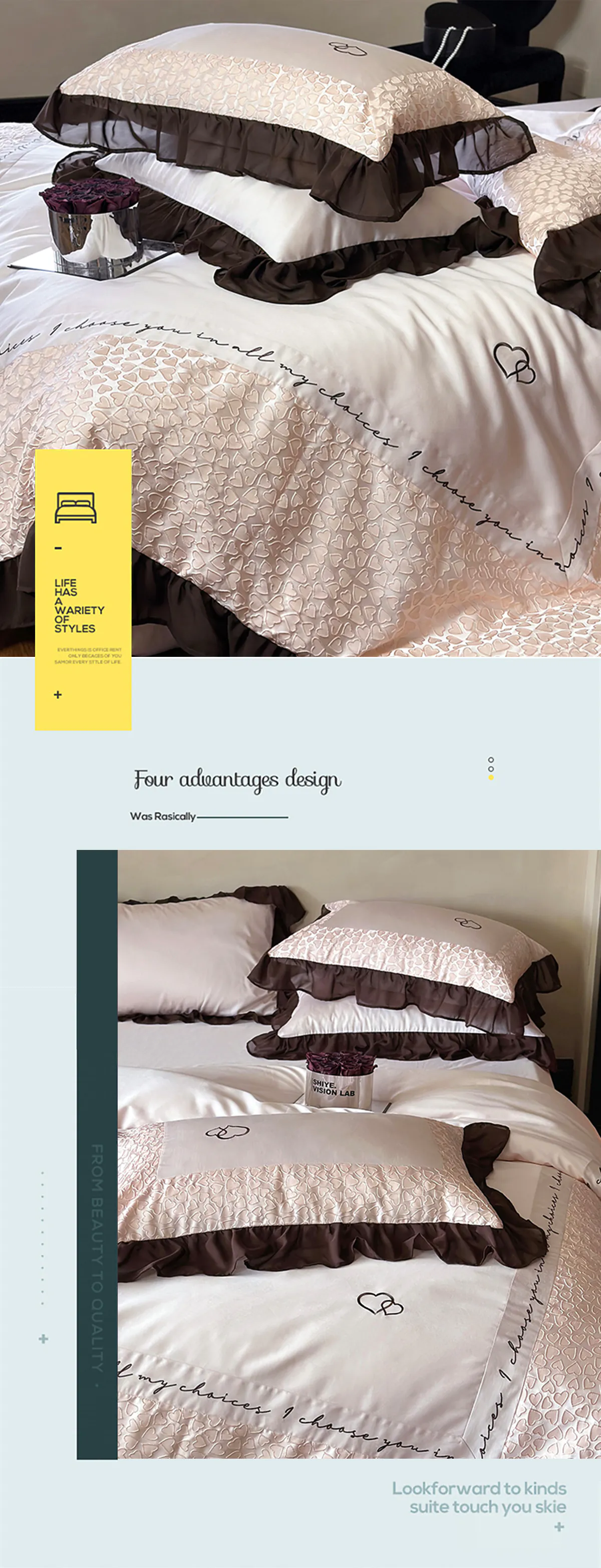 Sweet-Double-Strand-Australian-Cotton-Quilt-Cover-Bedding-4-Pcs-Set12