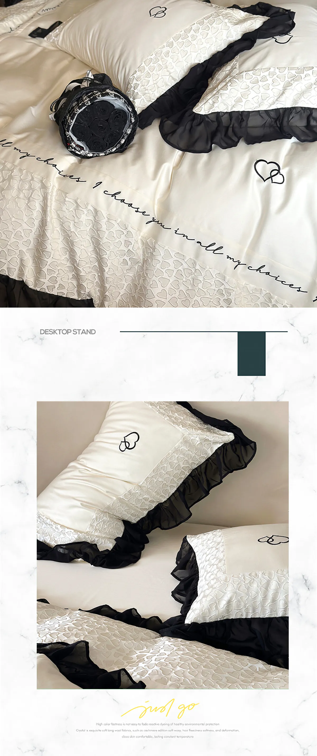 Sweet-Double-Strand-Australian-Cotton-Quilt-Cover-Bedding-4-Pcs-Set19