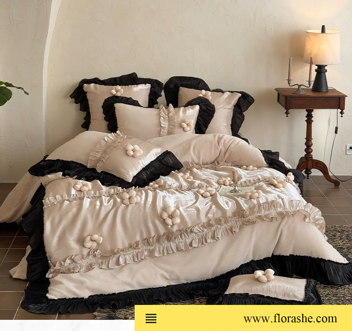 Vintage-Ballet-Plush-Milk-Velvet-Ruffle-Edge-3D-Floral-Boudoir-Bedding-Set09
