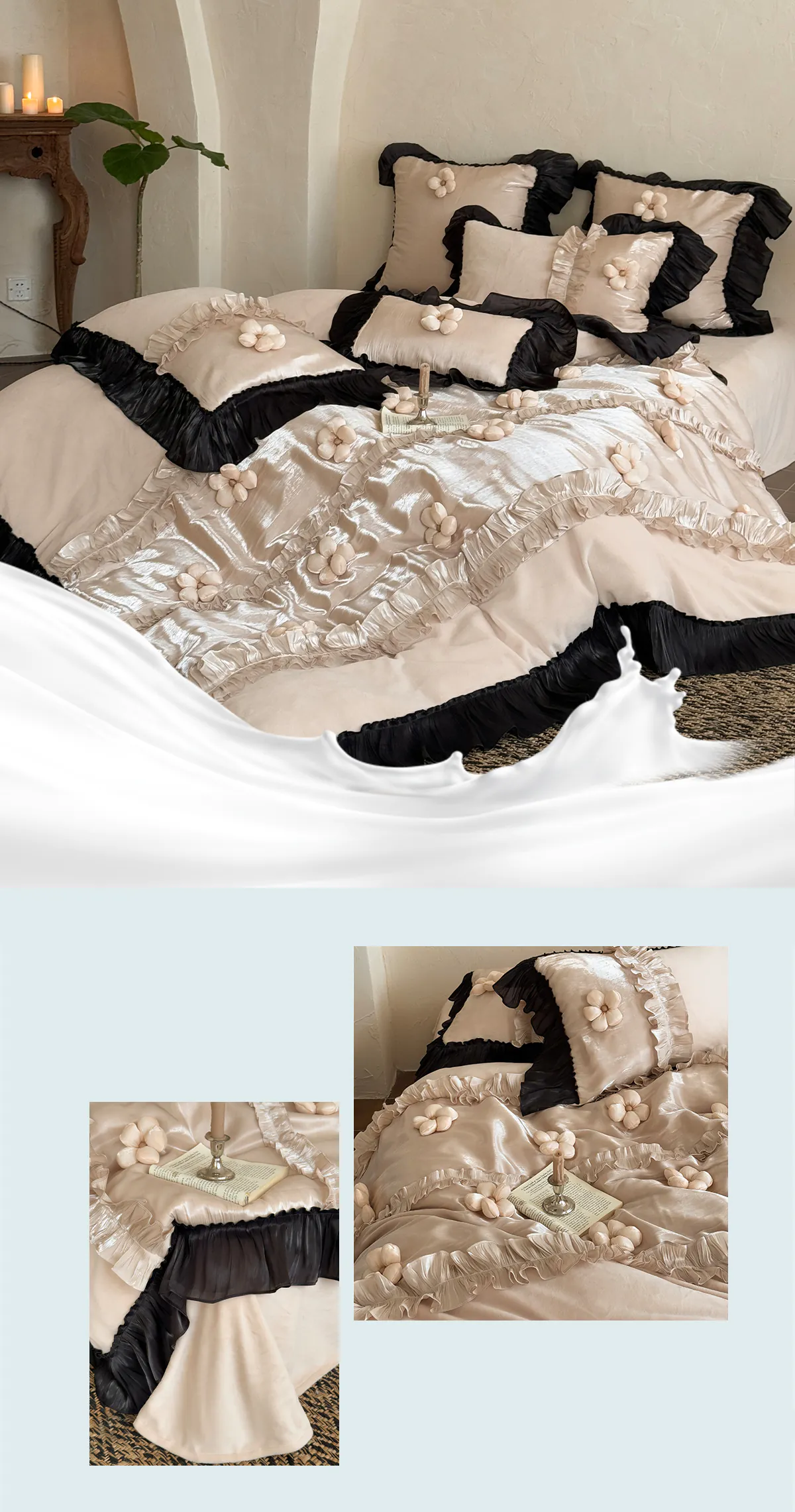 Vintage-Ballet-Plush-Milk-Velvet-Ruffle-Edge-3D-Floral-Boudoir-Bedding-Set12