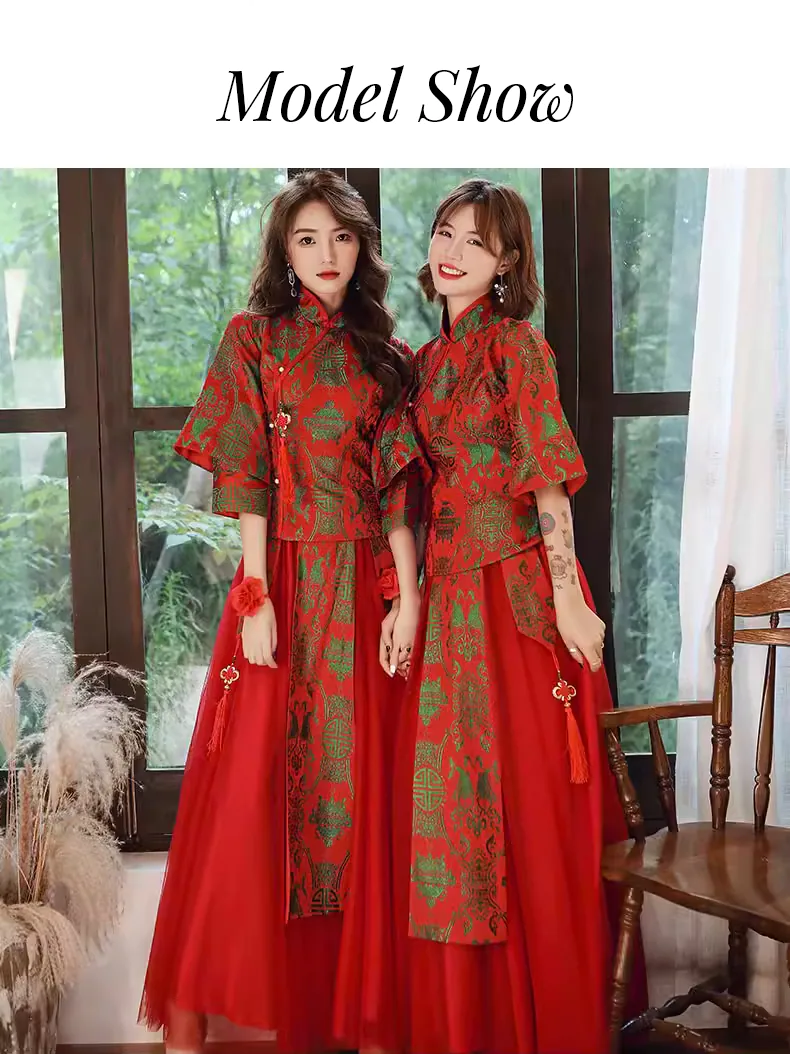 Vintage-Chinese-Style-Red-Bridesmaid-Dress-Party-Formal-Gown-for-Ladies13
