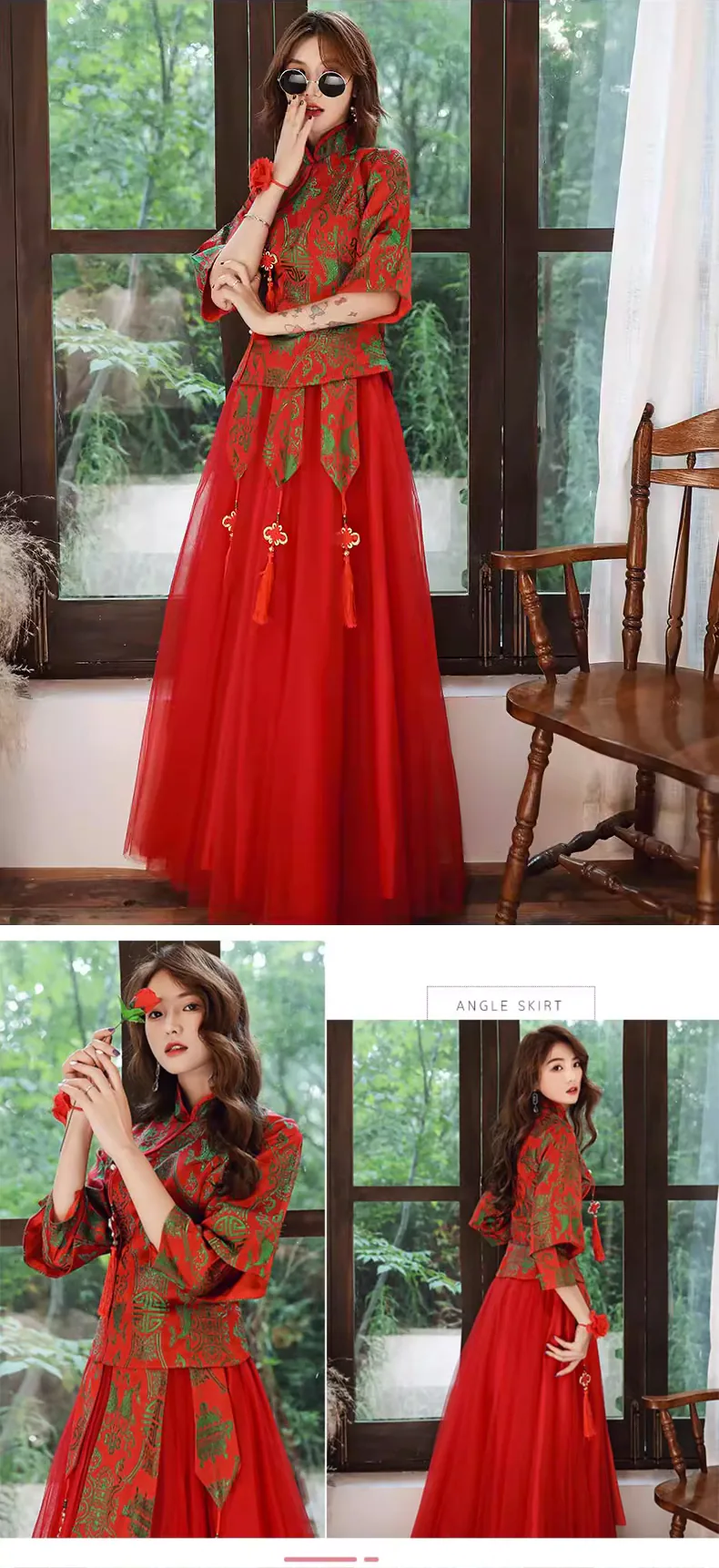 Vintage-Chinese-Style-Red-Bridesmaid-Dress-Party-Formal-Gown-for-Ladies18