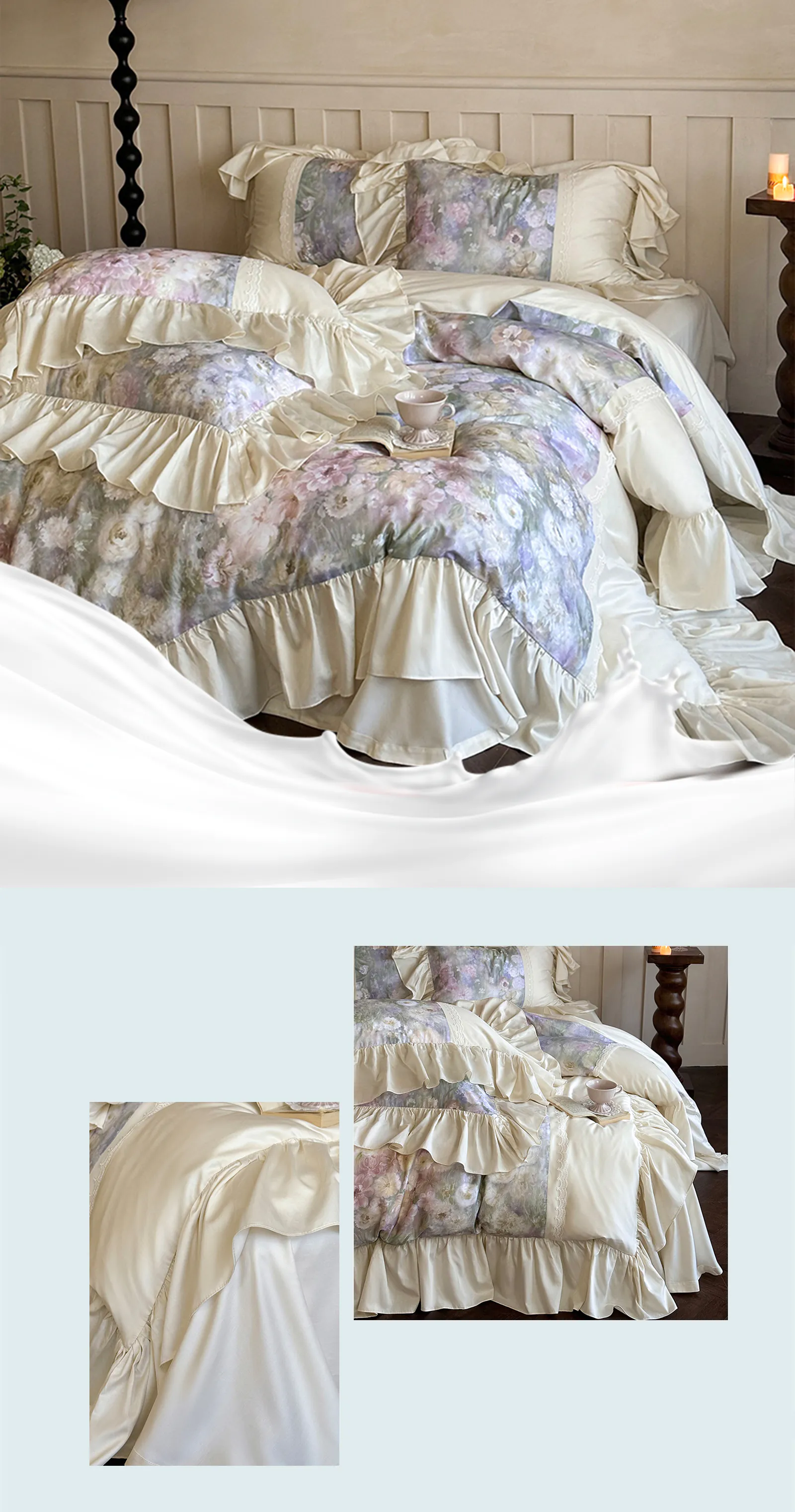 Vintage-Oil-Painting-Tencel-Brushed-Cotton-Ruffle-Duvet-Cover-Set12
