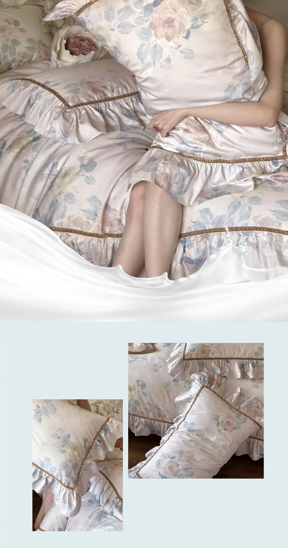Vintage-Watercolor-Flower-100-Egyptian-Cotton-Bedding-Set23