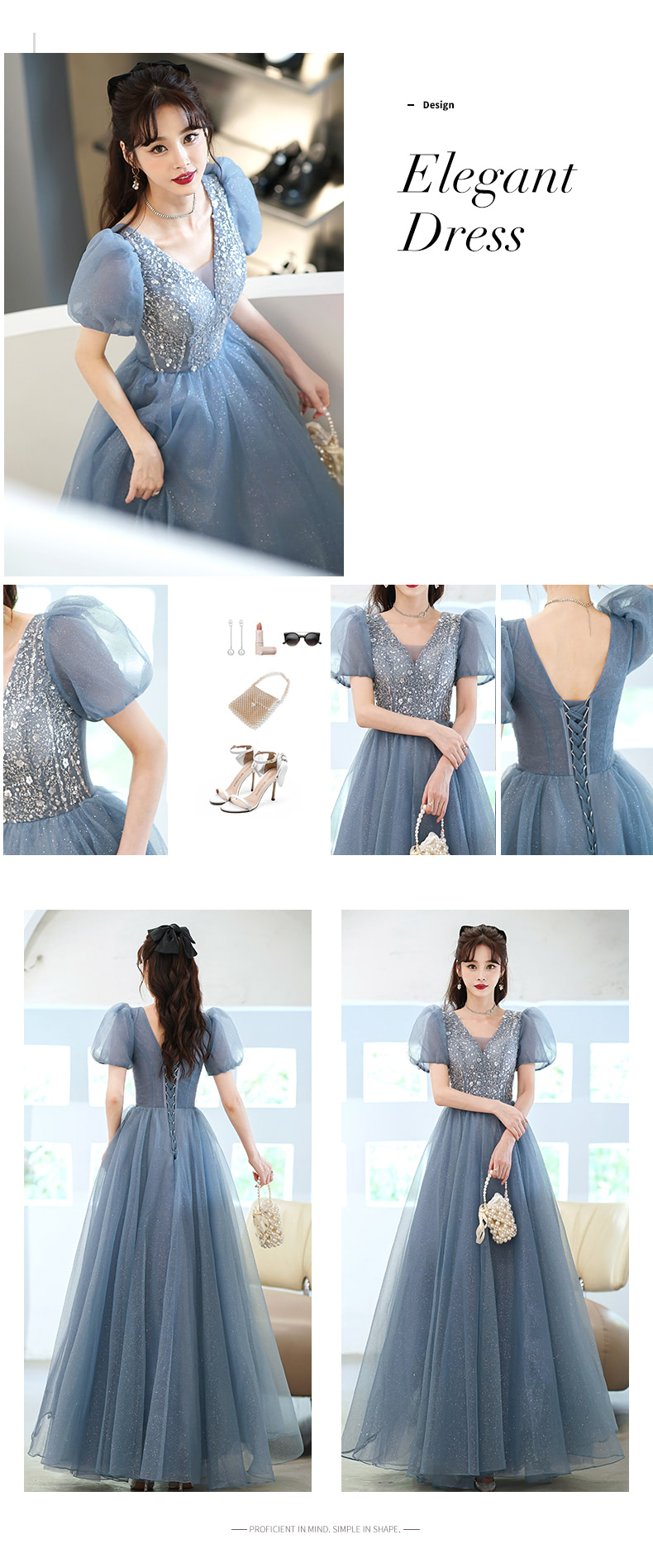 A-Line-Blue-Tulle-Short-Sleeve-Prom-Party-Formal-Evening-Dress11.jpg