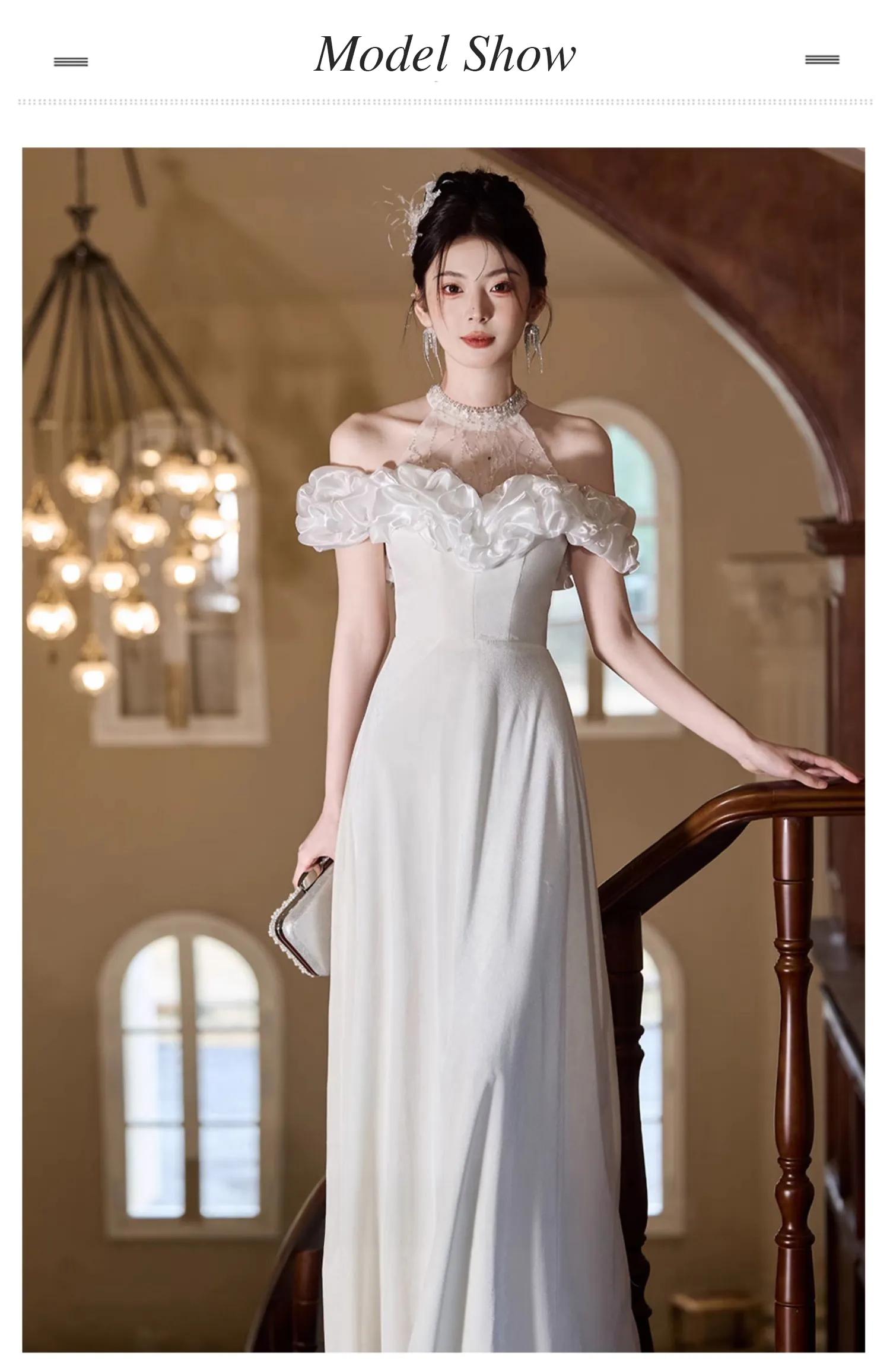 Classic-Off-Shoulder-Sweetheart-Ruffle-Neckline-Ivory-Evening-Formal-Dress14