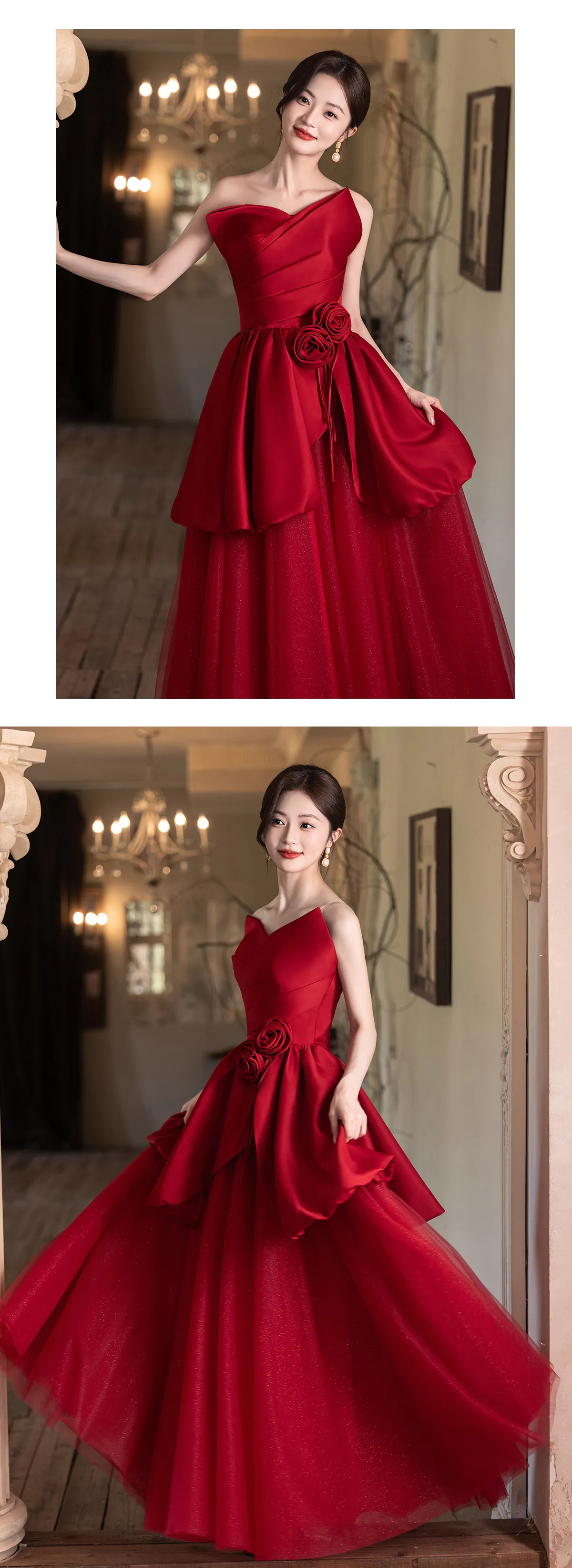 Classic-Wine-Red-Satin-Sleeveless-Off-Shoulder-Tulle-Skirt-Formal-Dress11