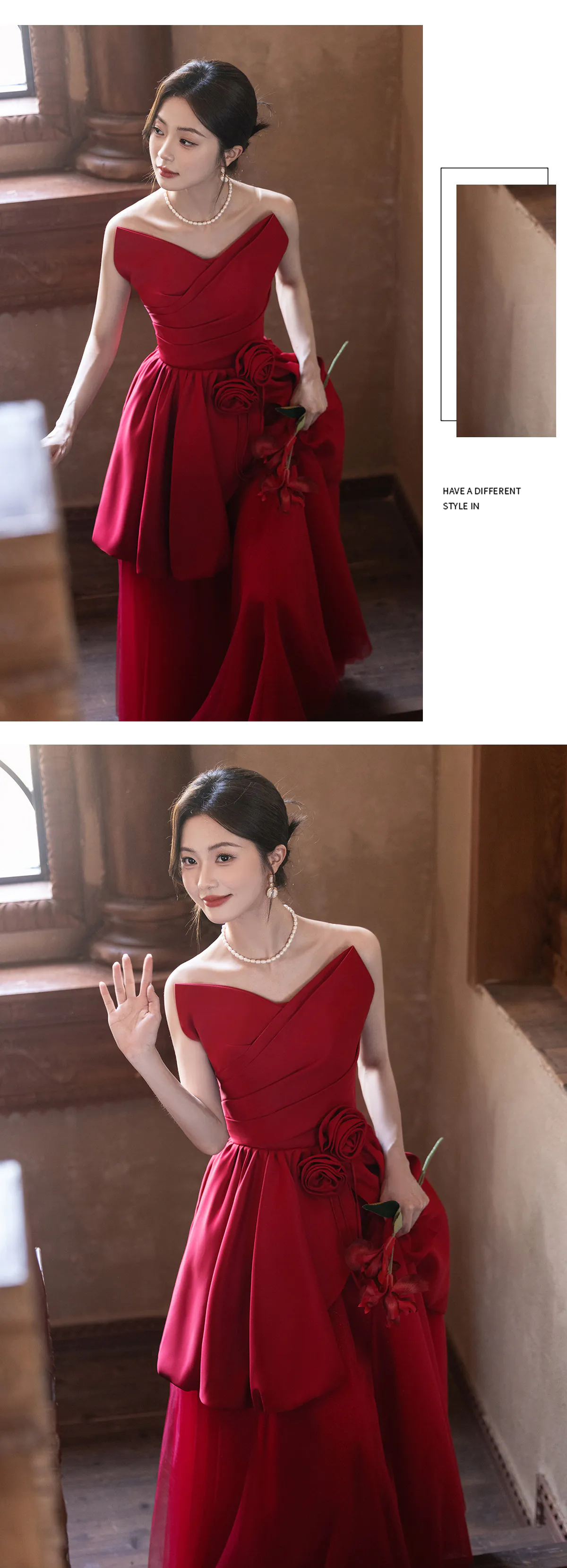 Classic-Wine-Red-Satin-Sleeveless-Off-Shoulder-Tulle-Skirt-Formal-Dress13