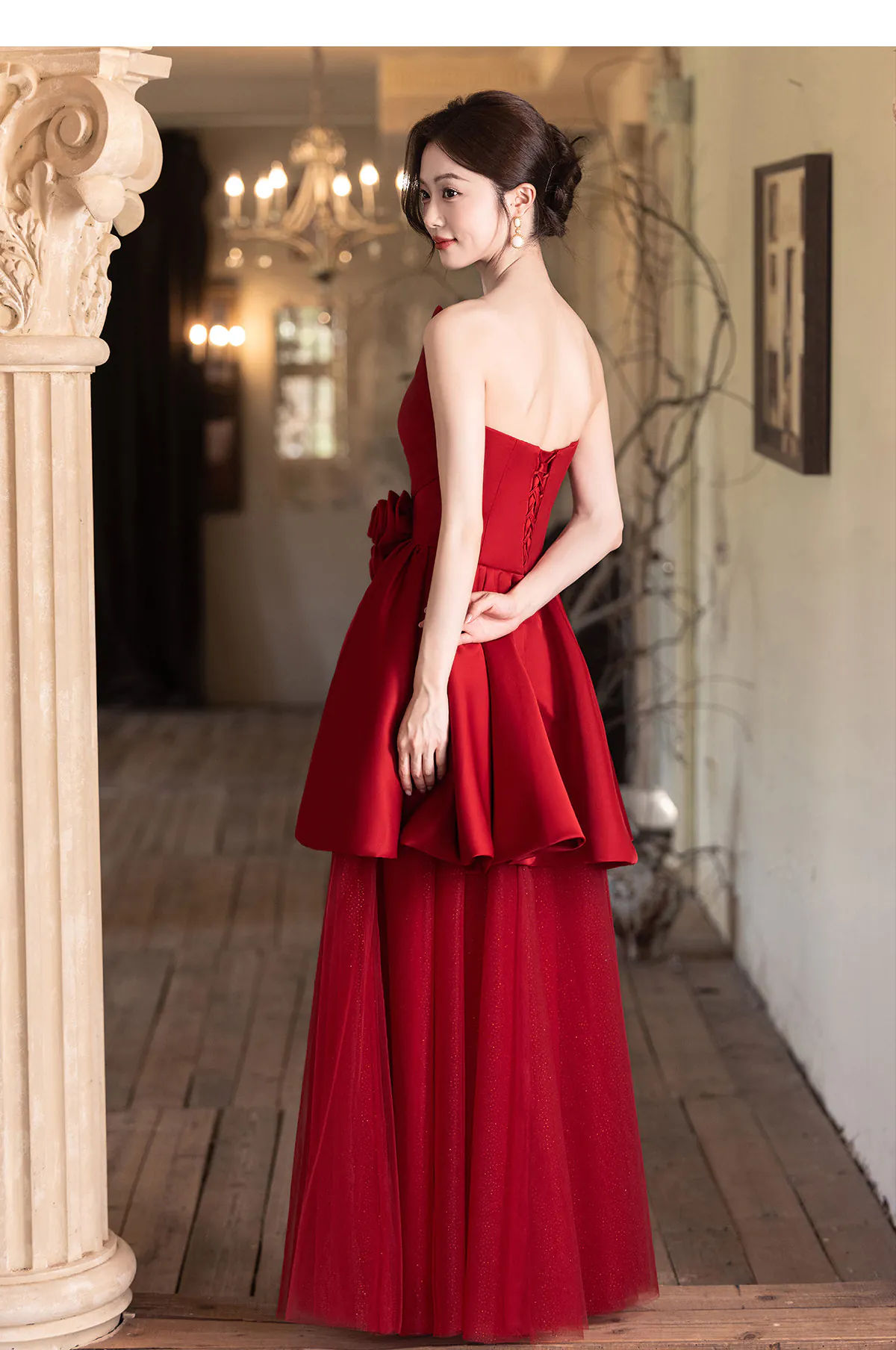Classic-Wine-Red-Satin-Sleeveless-Off-Shoulder-Tulle-Skirt-Formal-Dress15