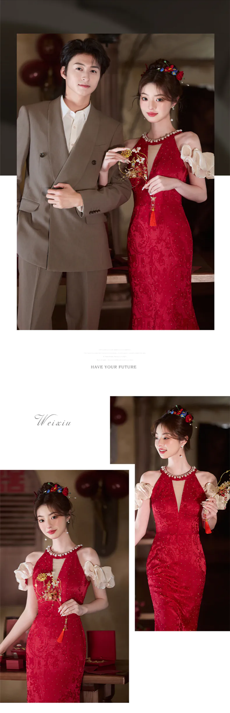 Classy-Wine-Red-Halter-Neck-Mermaid-Evening-Dress-Fishtail-Party-Gown13