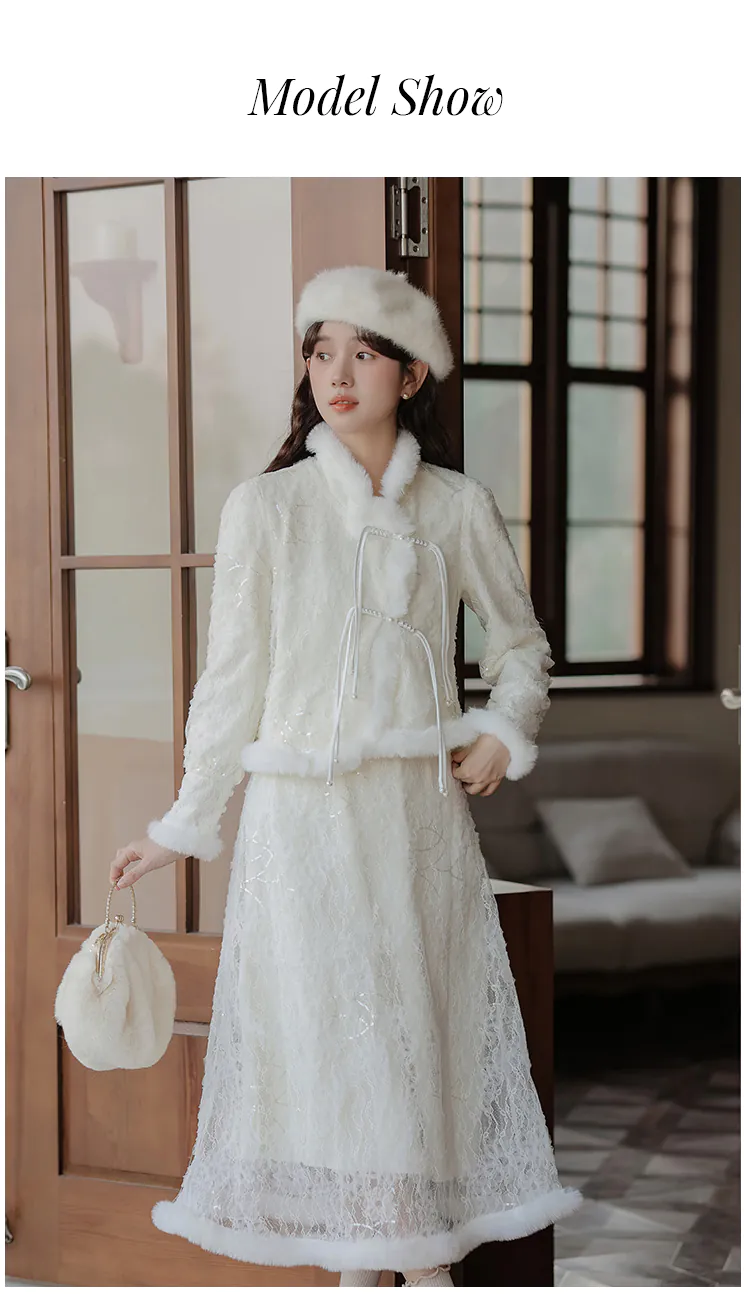 Elegant-Ladies-White-Vintage-Lace-Warm-Top-with-Skirt-Casual-Outfit08