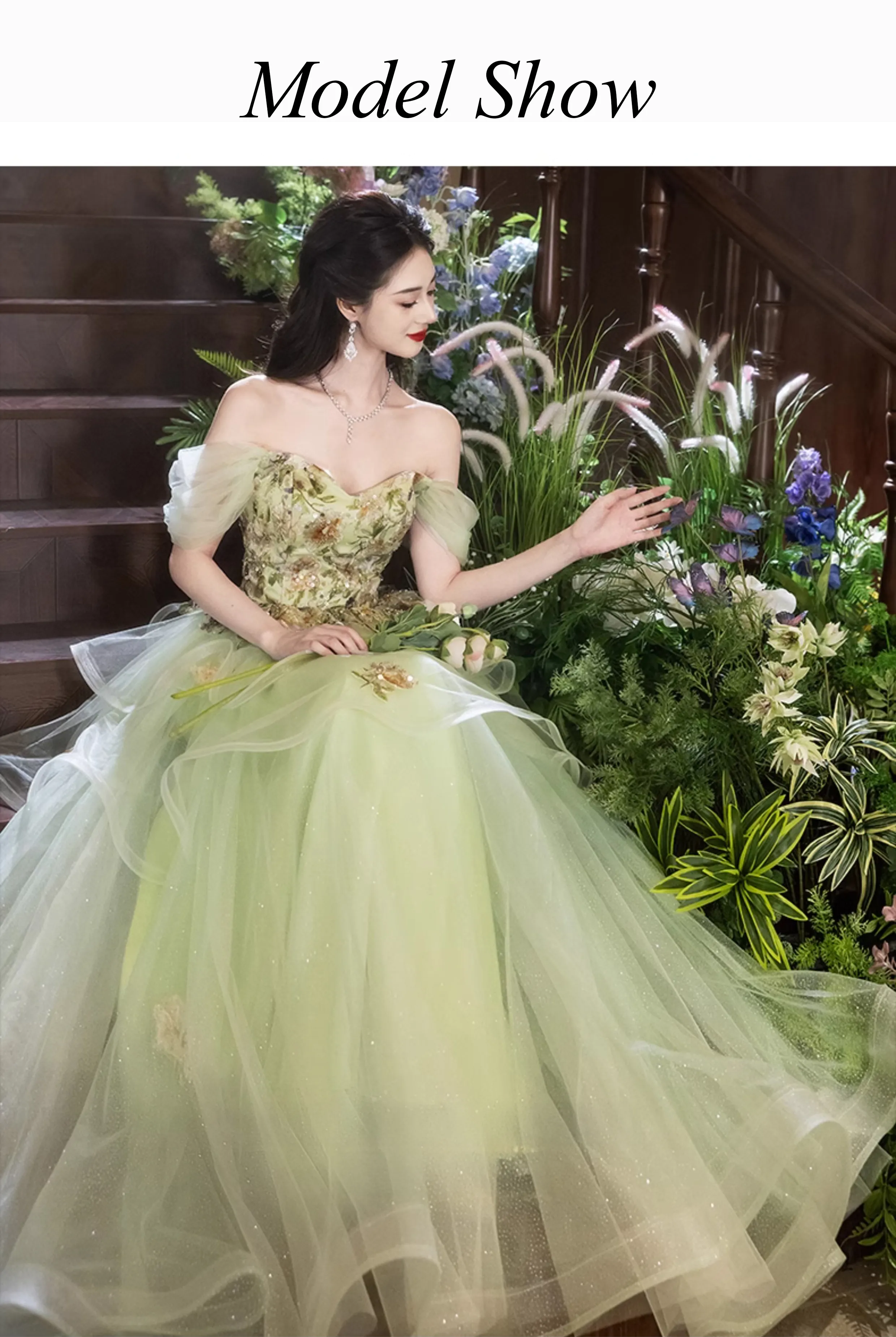 Elegant-Off-Shoulder-Mint-Green-Floral-Embroidery-Tulle-Evening-Dress10