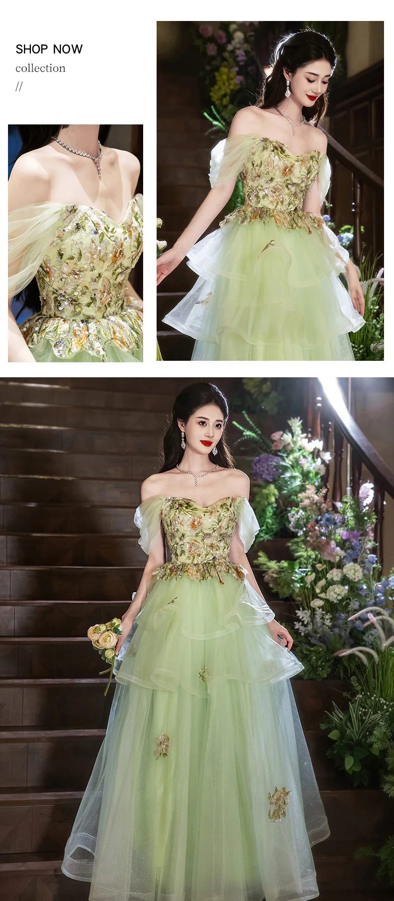 Elegant-Off-Shoulder-Mint-Green-Floral-Embroidery-Tulle-Evening-Dress11