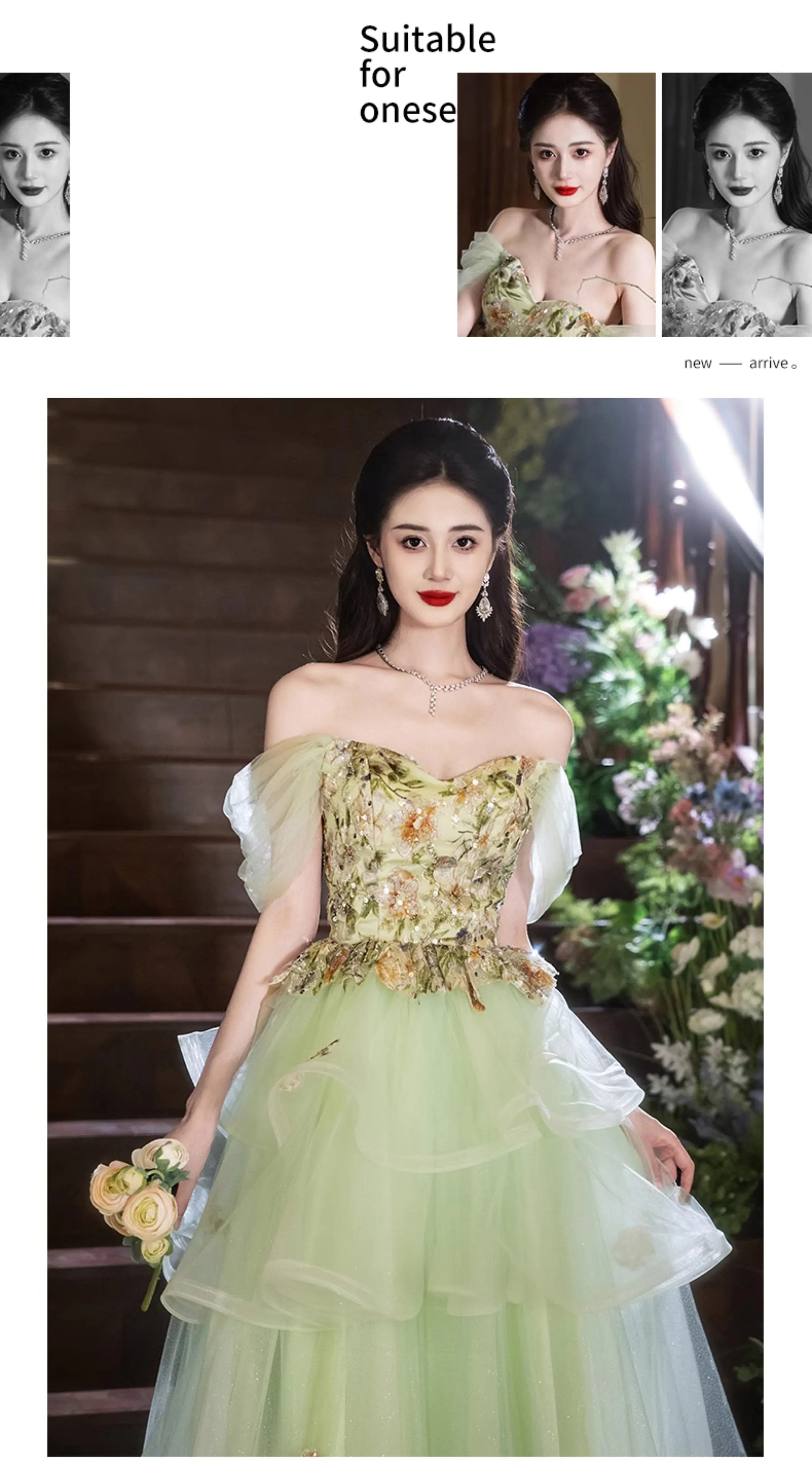 Elegant-Off-Shoulder-Mint-Green-Floral-Embroidery-Tulle-Evening-Dress12