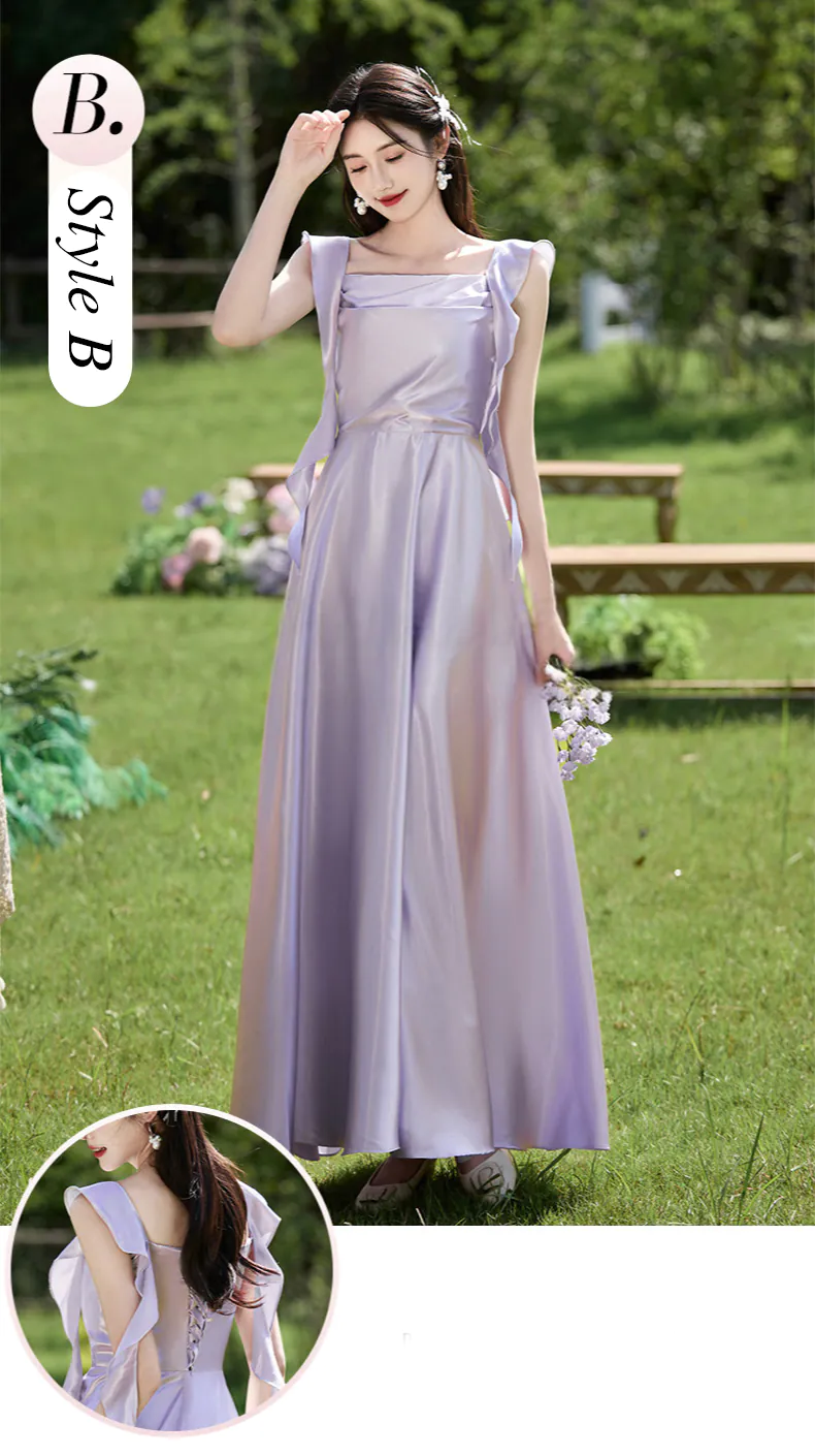 Light-Purple-Satin-Bridesmaid-Dress-Quinceanera-Casual-Cocktail-Gown18