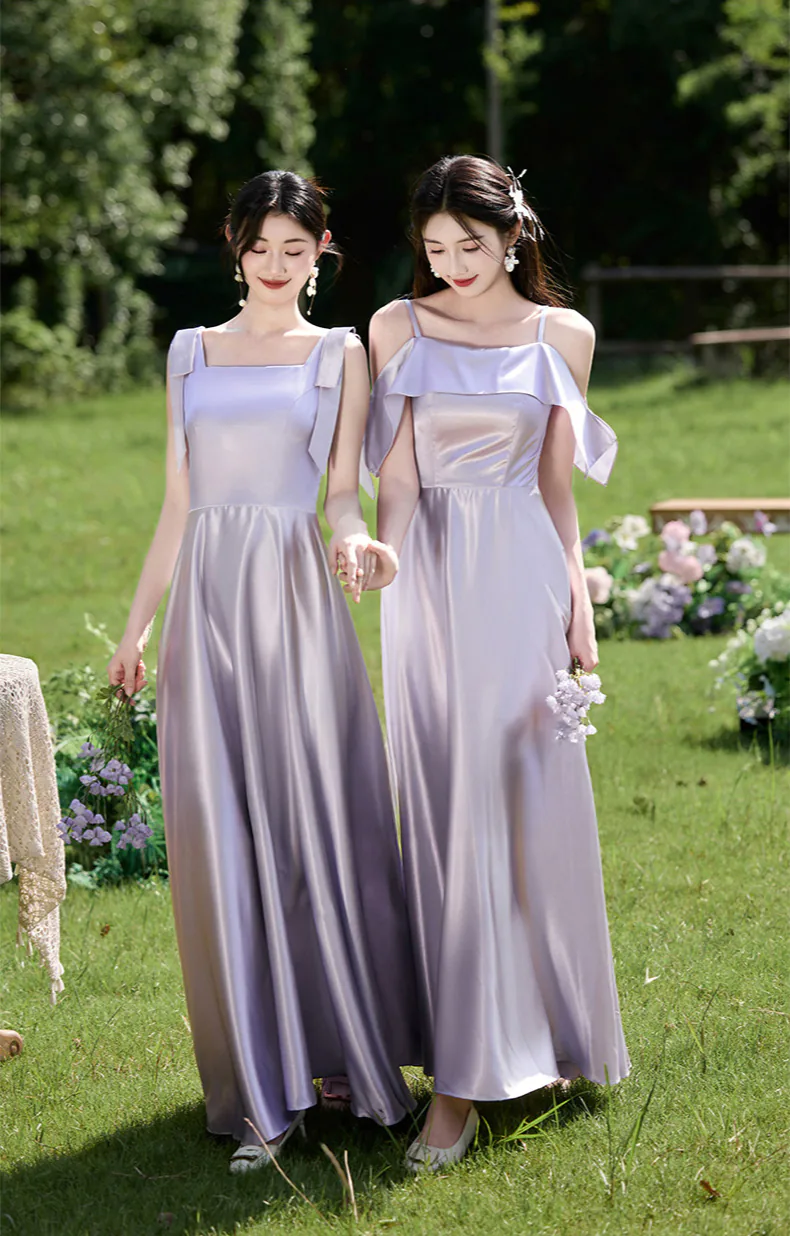 Light-Purple-Satin-Bridesmaid-Dress-Quinceanera-Casual-Cocktail-Gown25